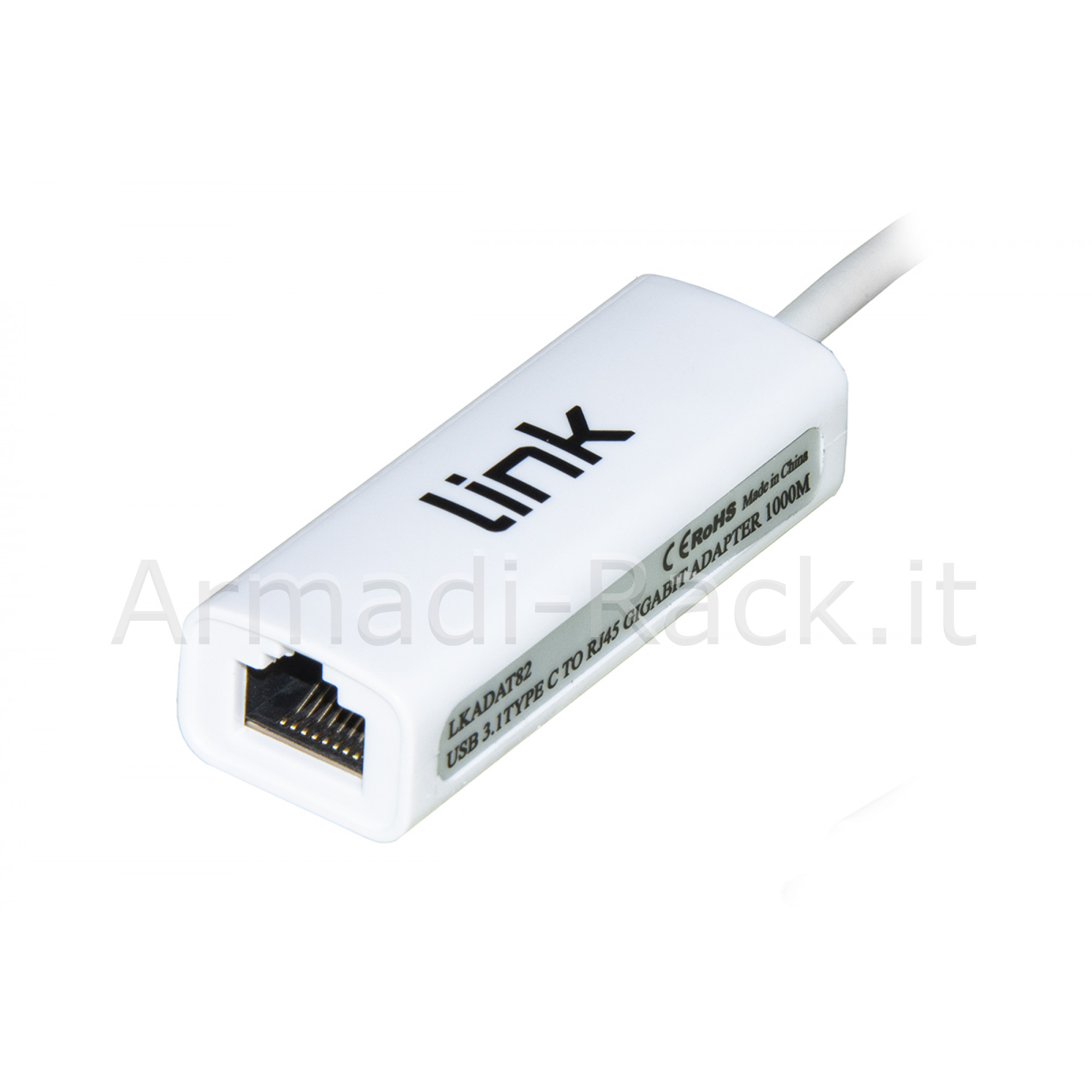 Adattatore USB Tipo C Maschio - Connettore Rj45 Femmina per Reti...