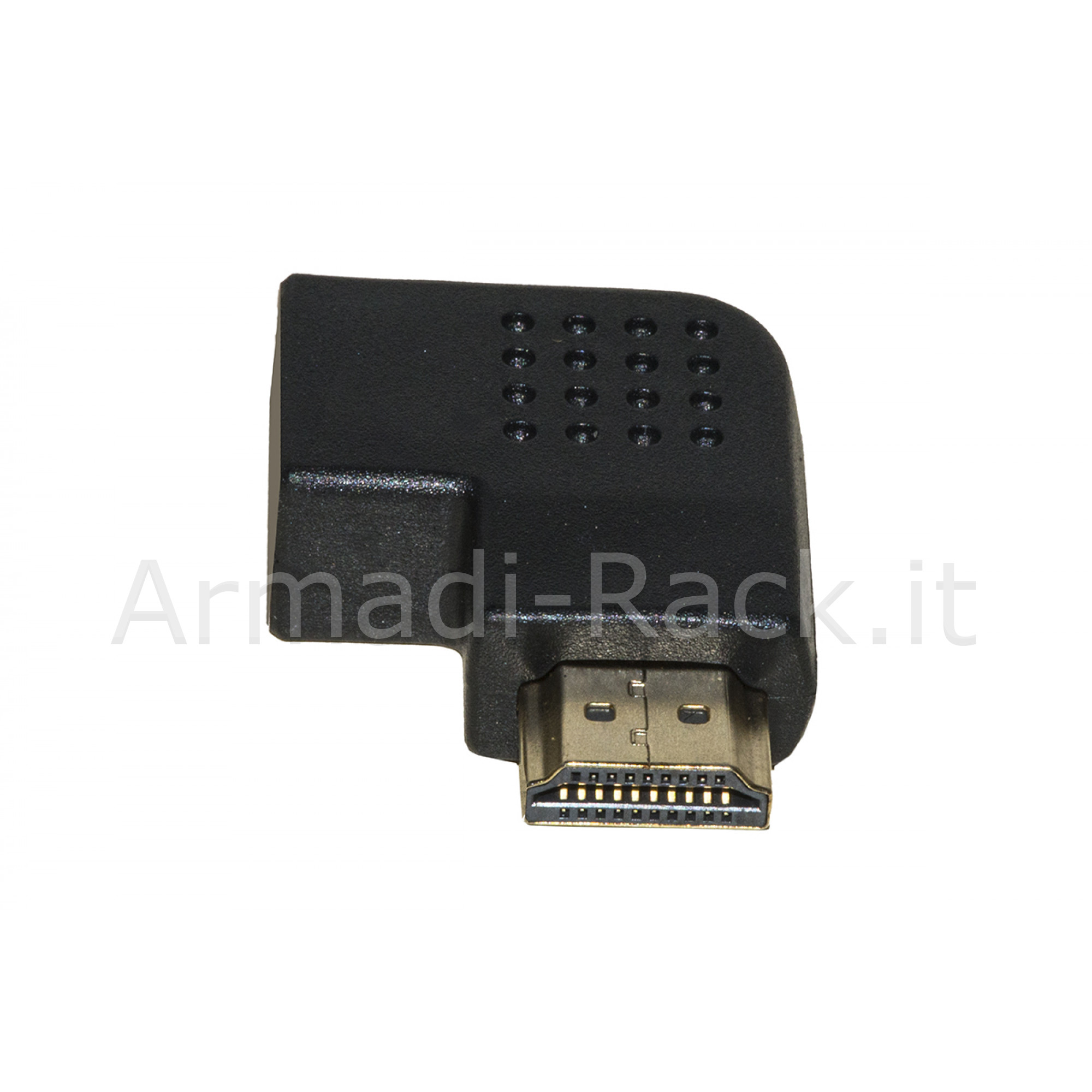 Manhattan Adattatore HDMI Mini C Femmina A Mini C Maschio Angolato 90° - 4K, Contatti Placcati Oro, Nero