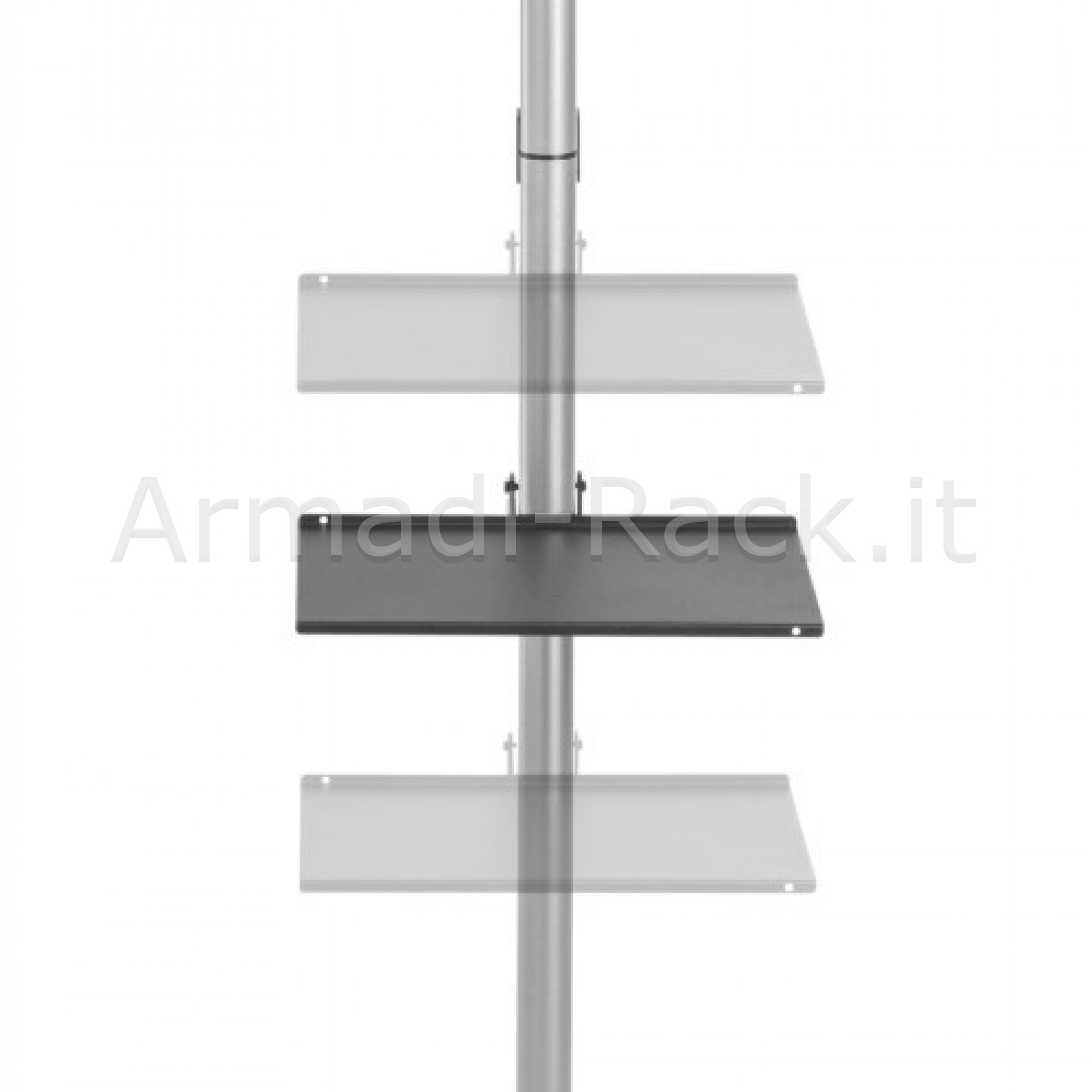 Asta supporto per tv pavimento-soffitto per monitor 37"-70" con...