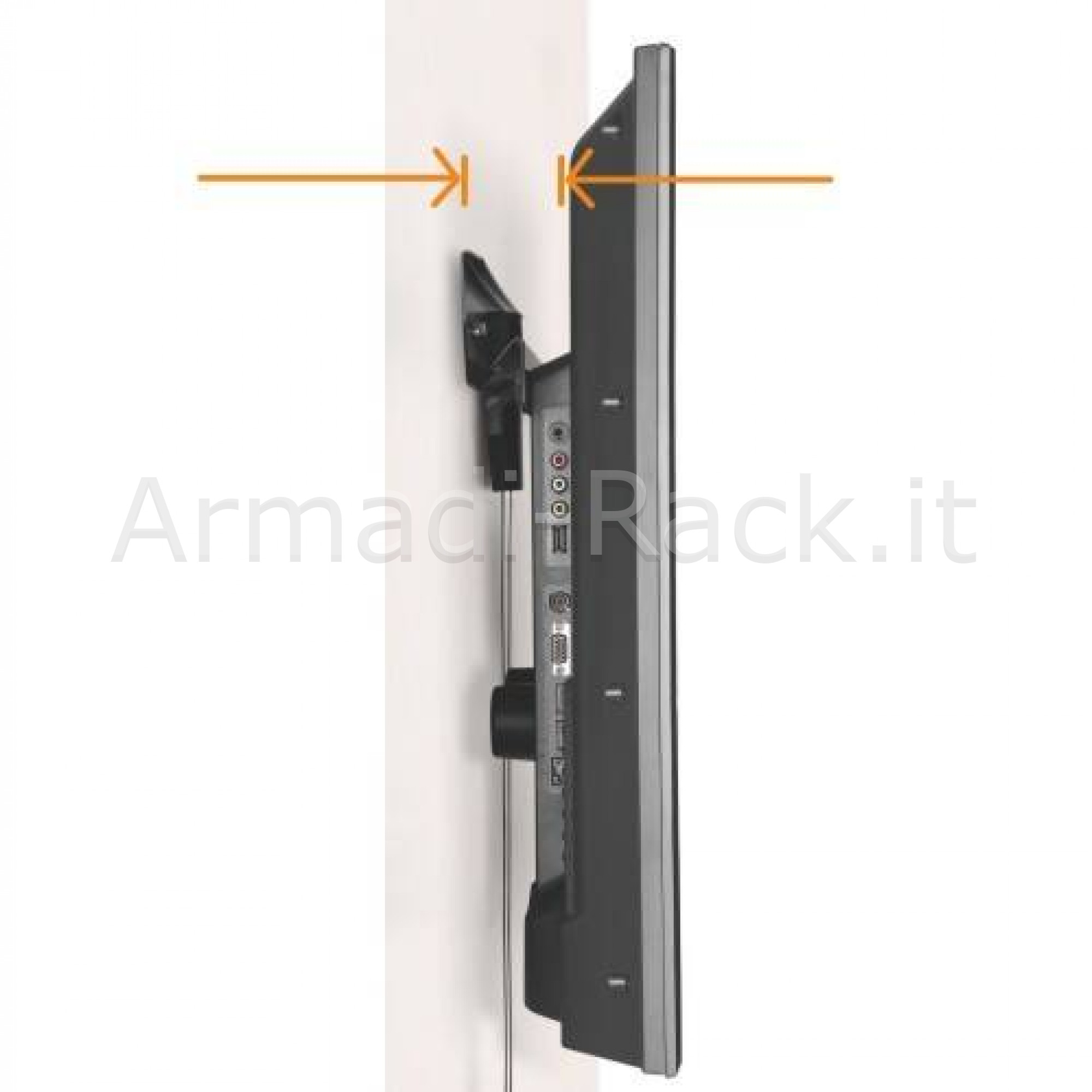 Supporto monitor 37"-80" fino a 50 kg per pareti cartongesso legno ecc