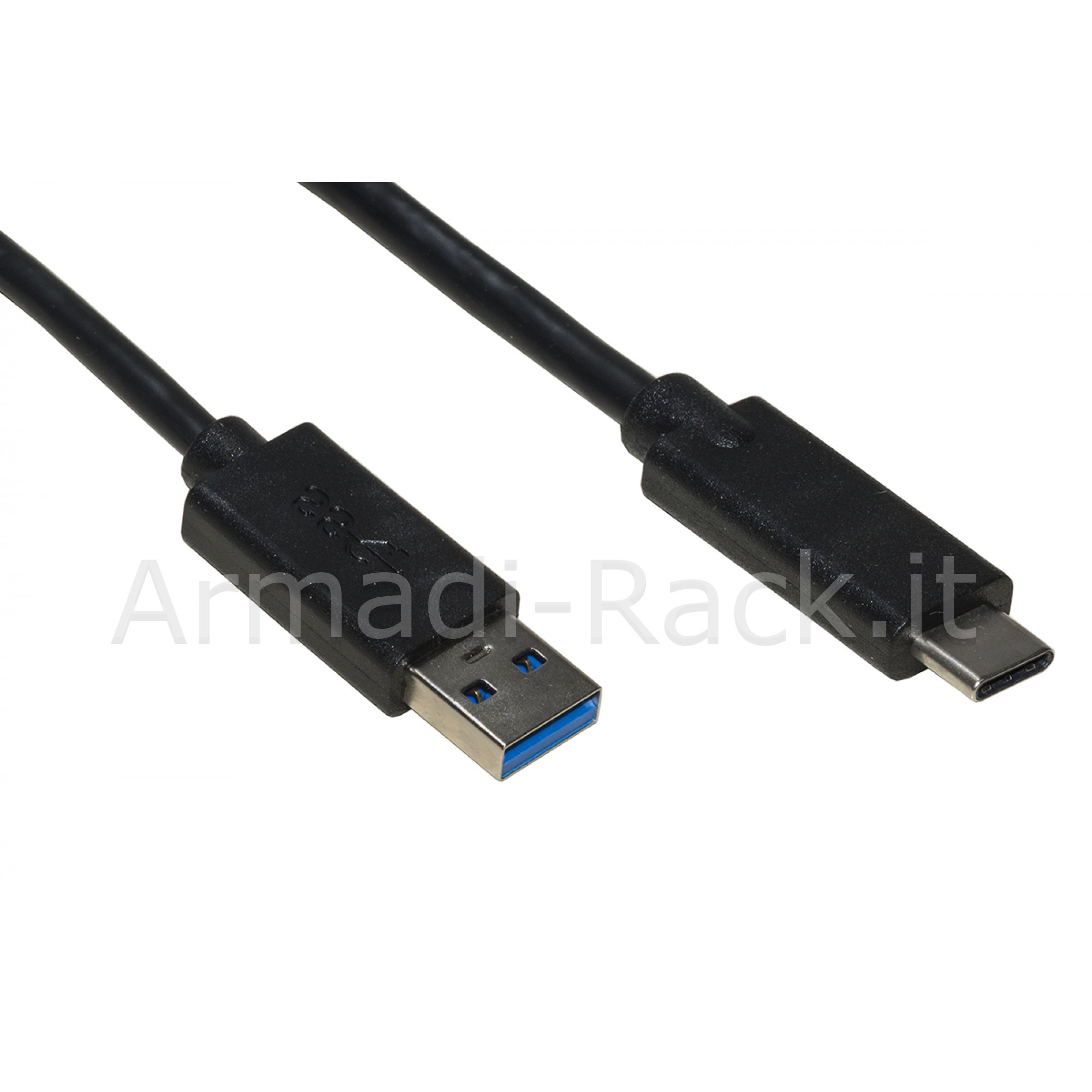 Cavo usb 3.0 a maschio - usb-c per ricarica e scambio dati in rame mt...