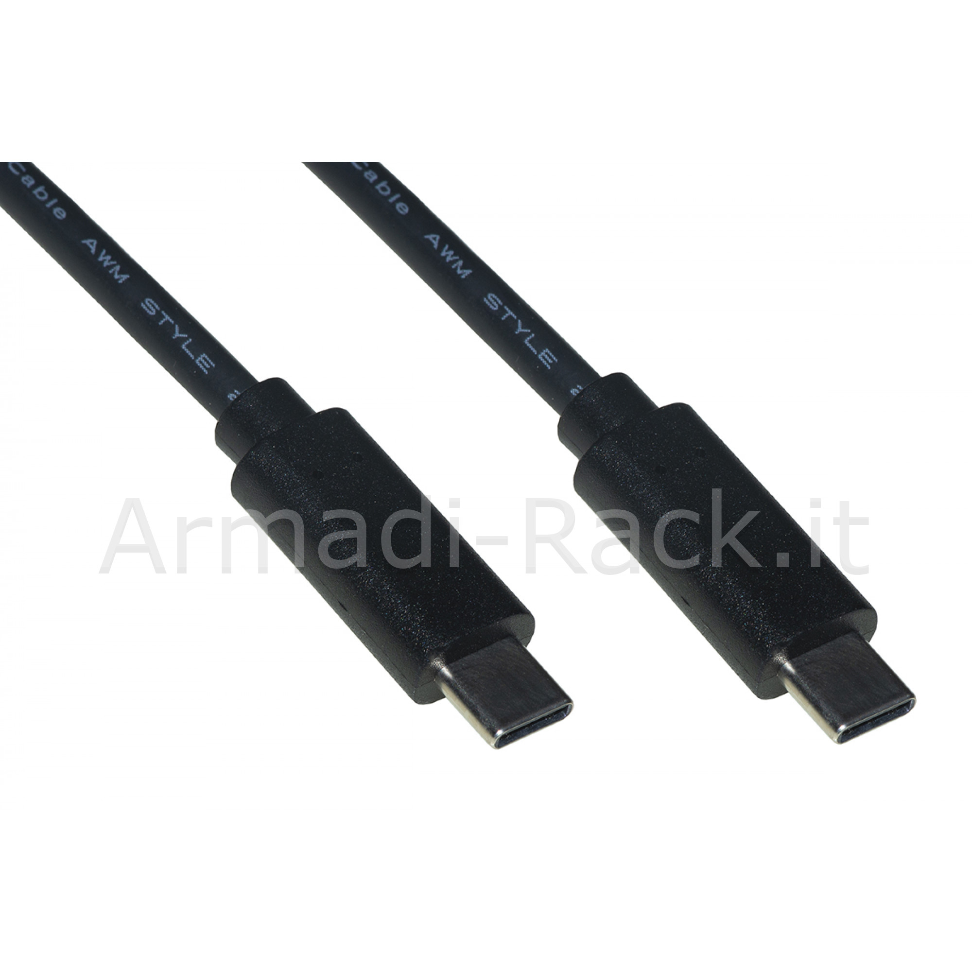 Cavo usb-c 3.2 gen 2x2 maschio/maschio 20 gbps 100w (20v/5a) con chip...