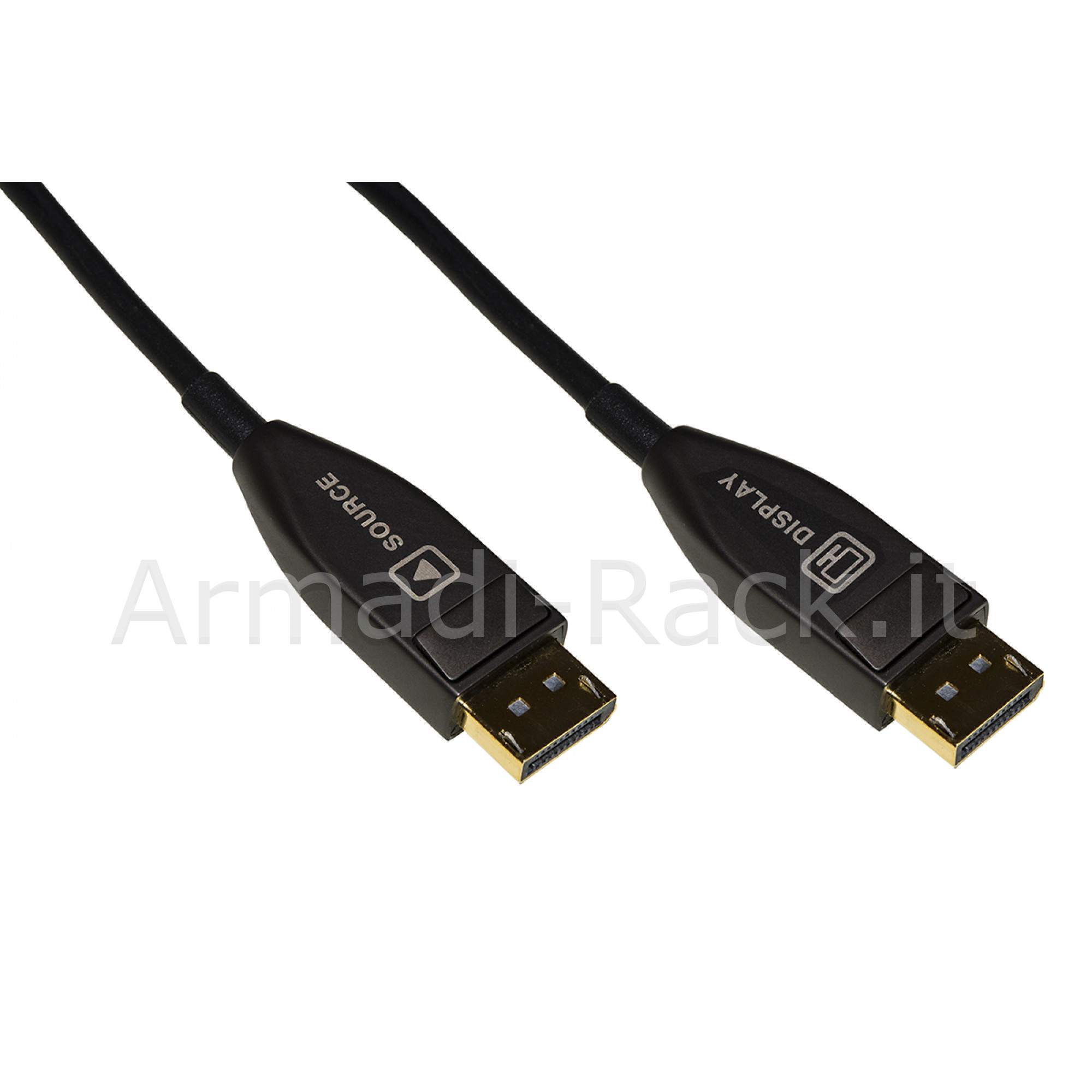Cavo video aoc fibra ottica collegamento displayport 1.2 4k60hz ultra hd mt 70