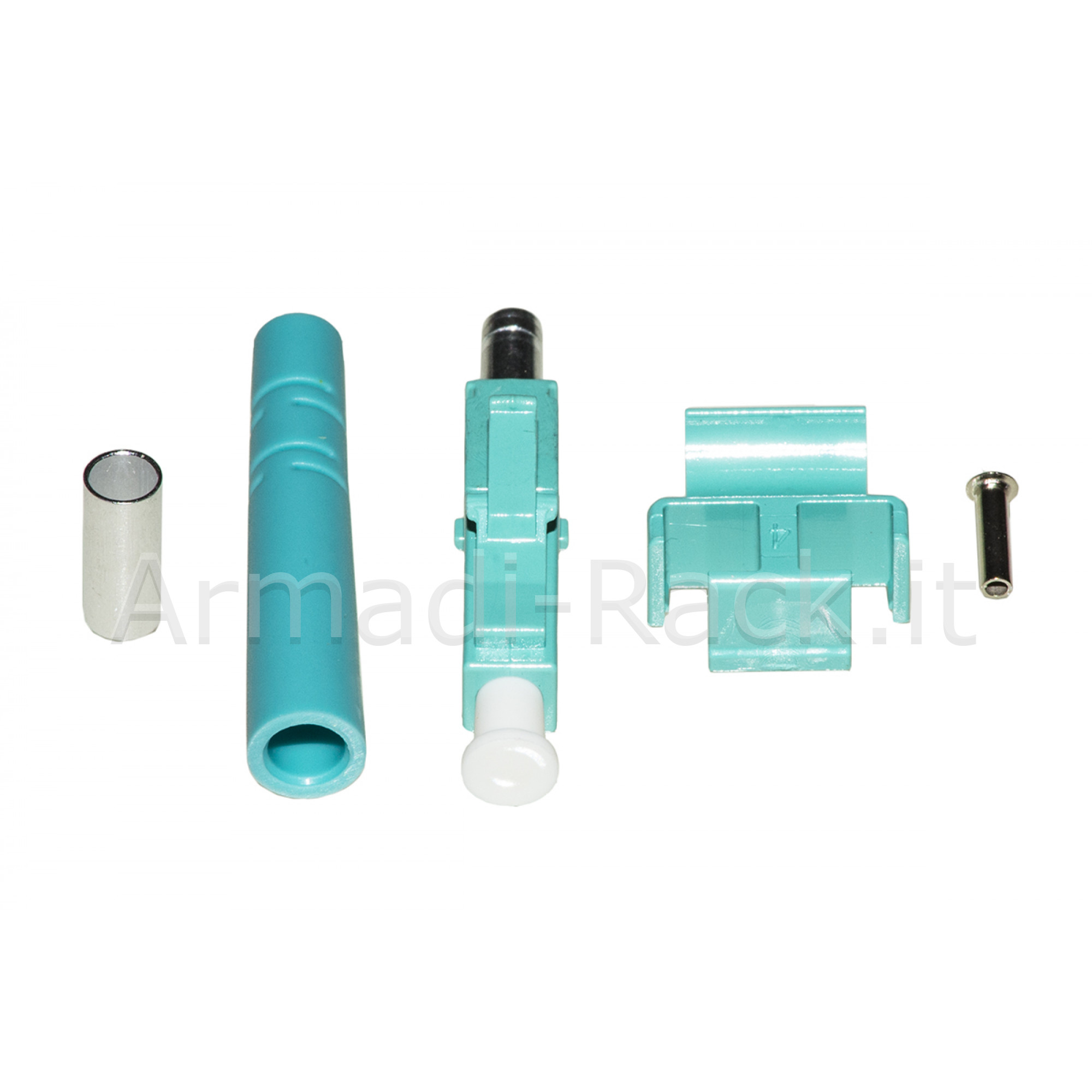 Connettore fibra ottica lc multimode om3 duplex confezione 100...