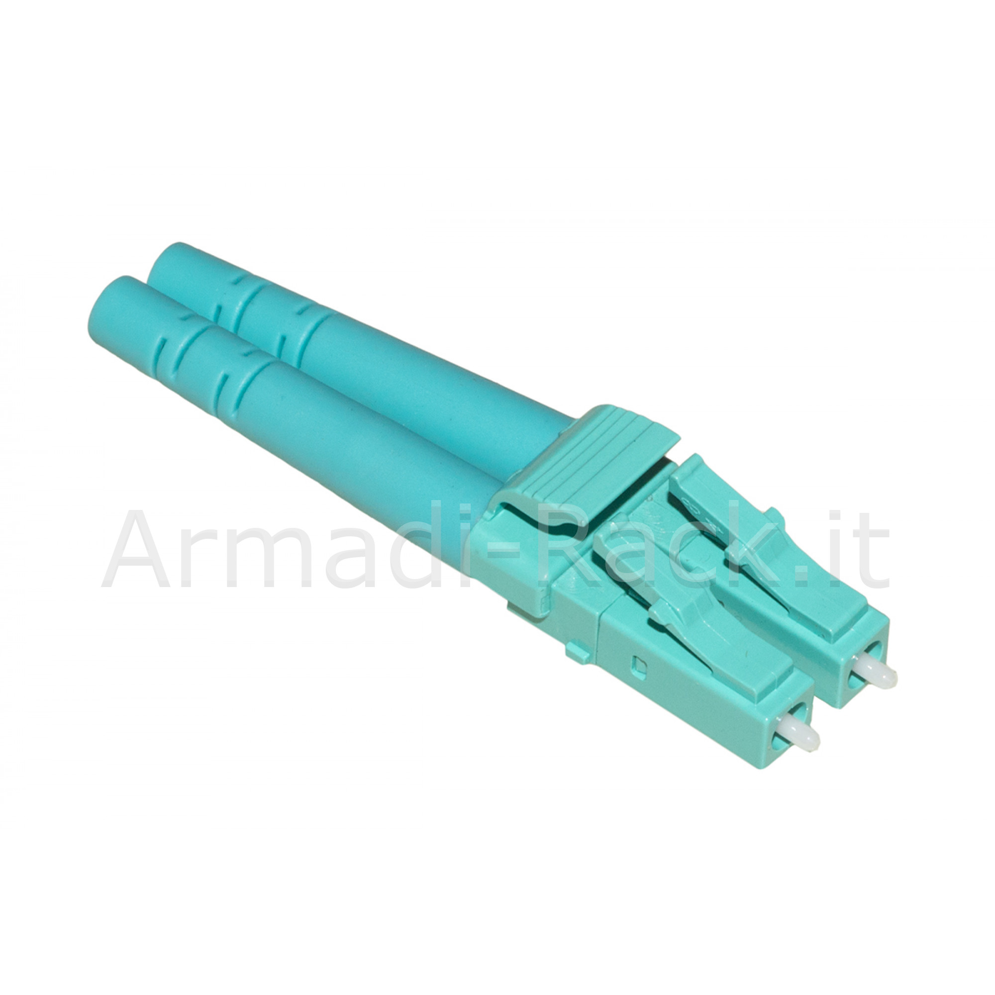 Connettore fibra ottica lc multimode om3 duplex confezione 100...