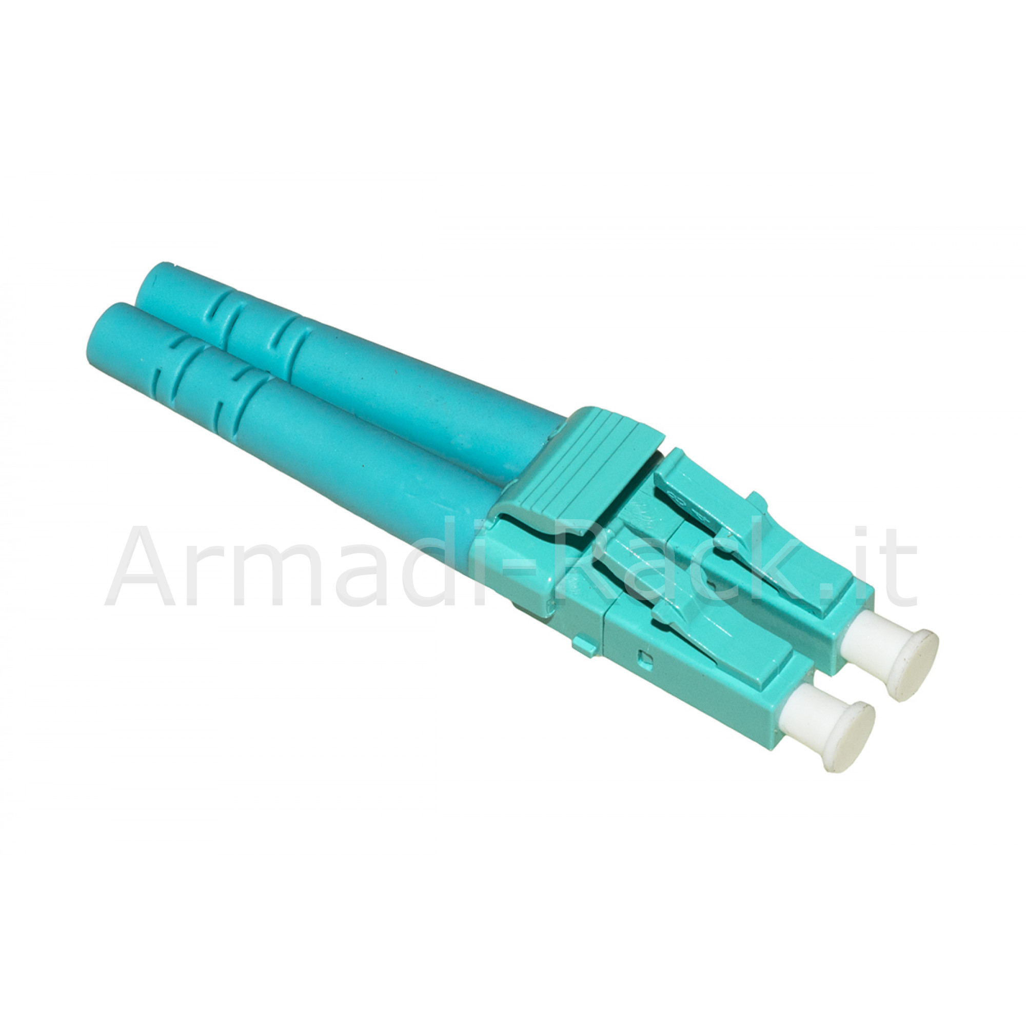 Connettore fibra ottica lc multimode om3 duplex confezione 100...