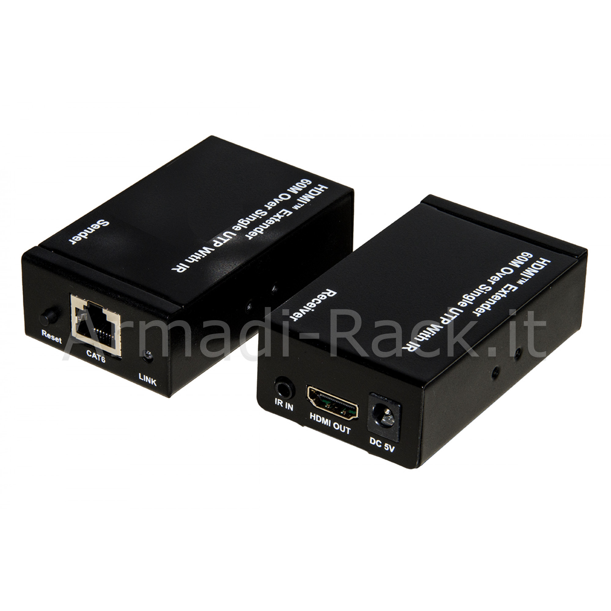 Estensore hdmi tramite cavo rete cat 6 fino a 60 metri 1080p con...