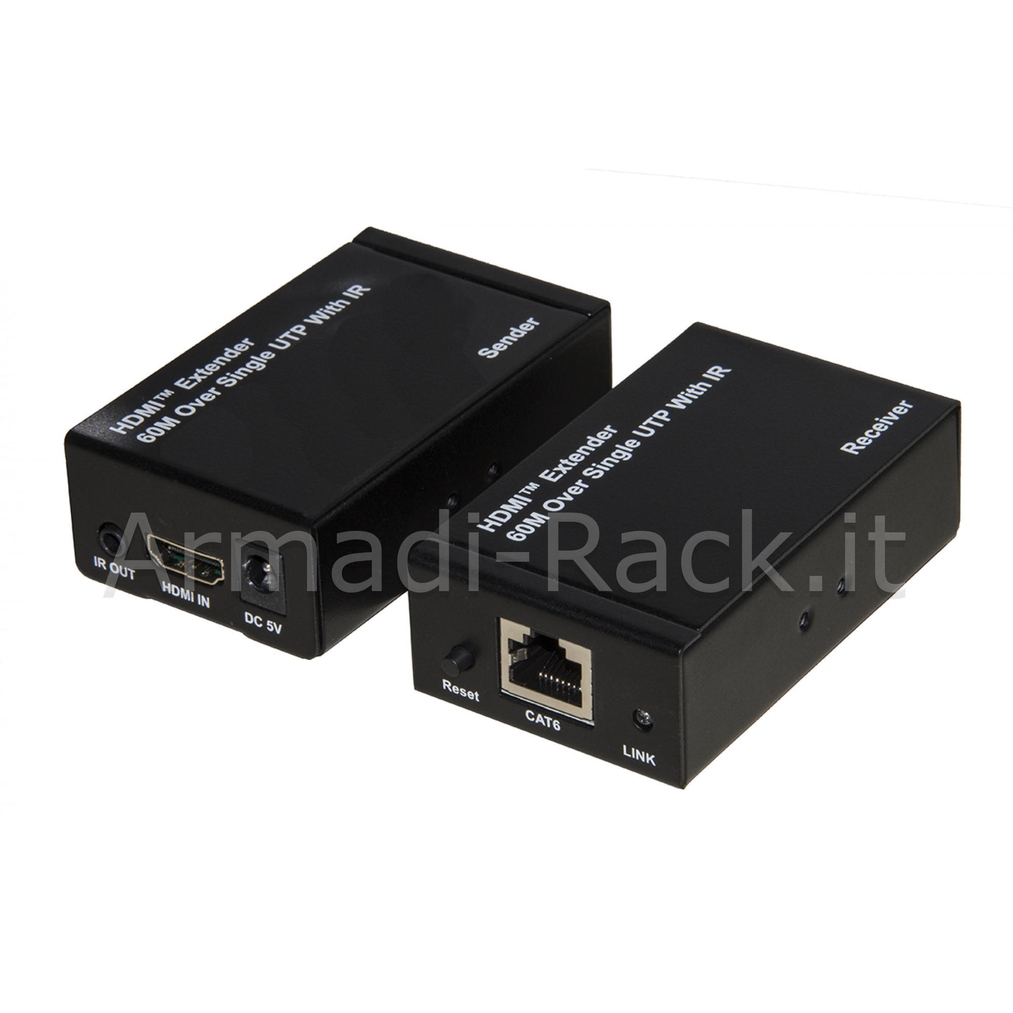 Estensore hdmi tramite cavo rete cat 6 fino a 60 metri 1080p con...