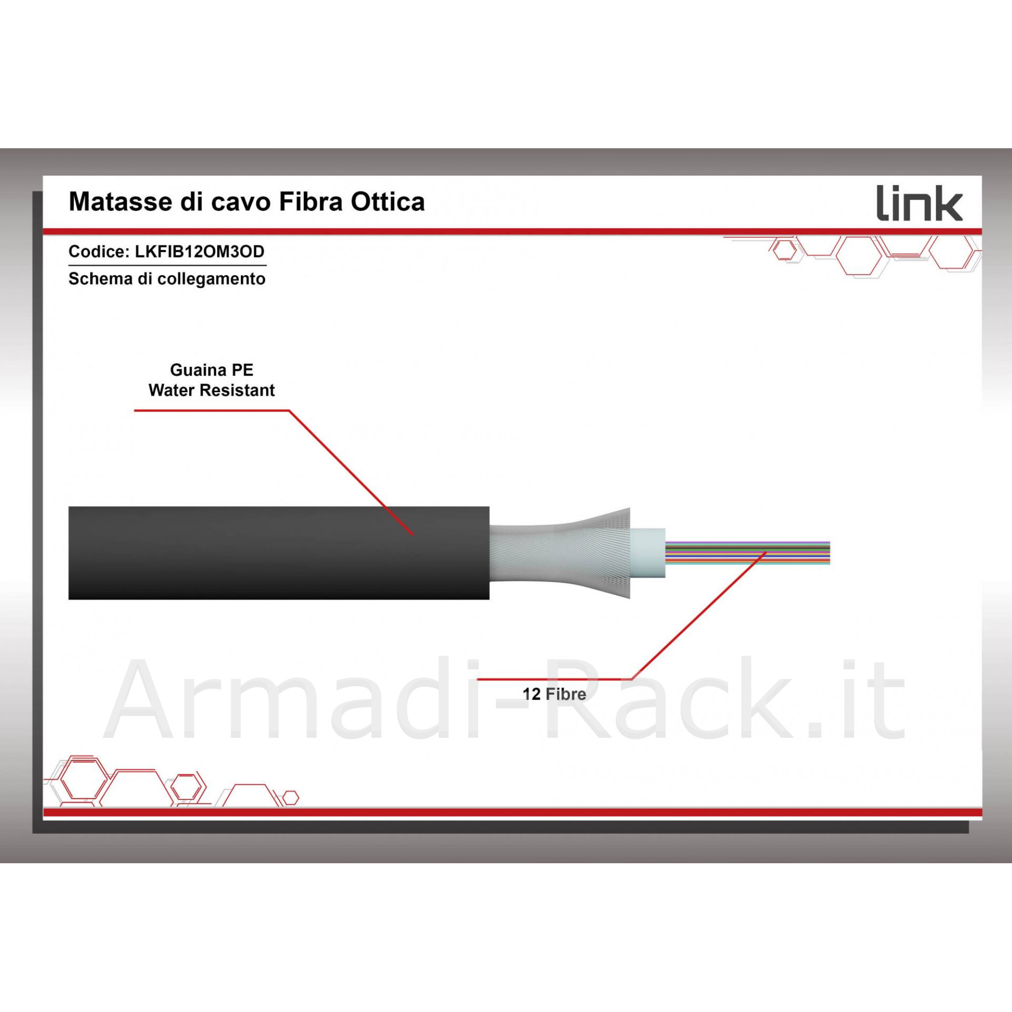 Intellinet 511216 Cavo A Fibre Ottiche 3 M Con Connettori ST-ST, Duplex, 62.5/125 µm, Colore Arancione, PVC