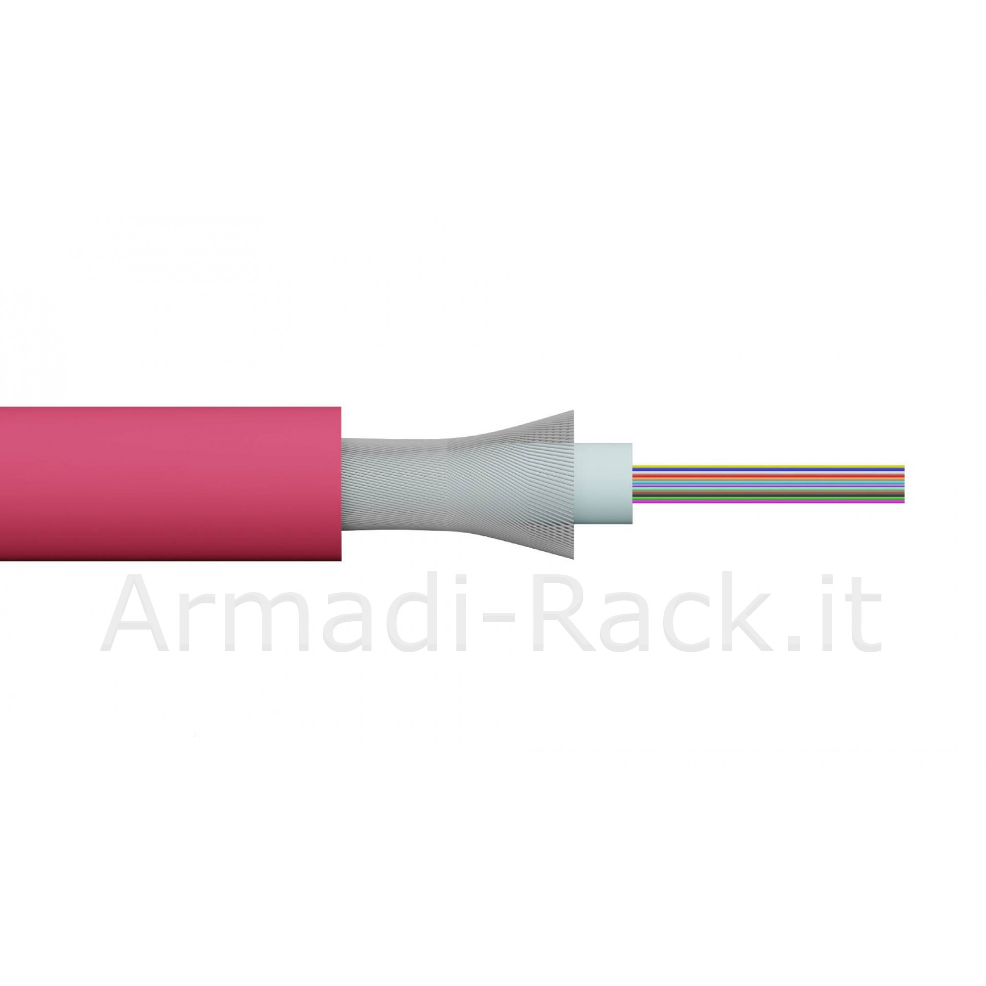 Cavo fibra ottica 12 fibre loose om4 antiroditore lszh classe b2ca (al...
