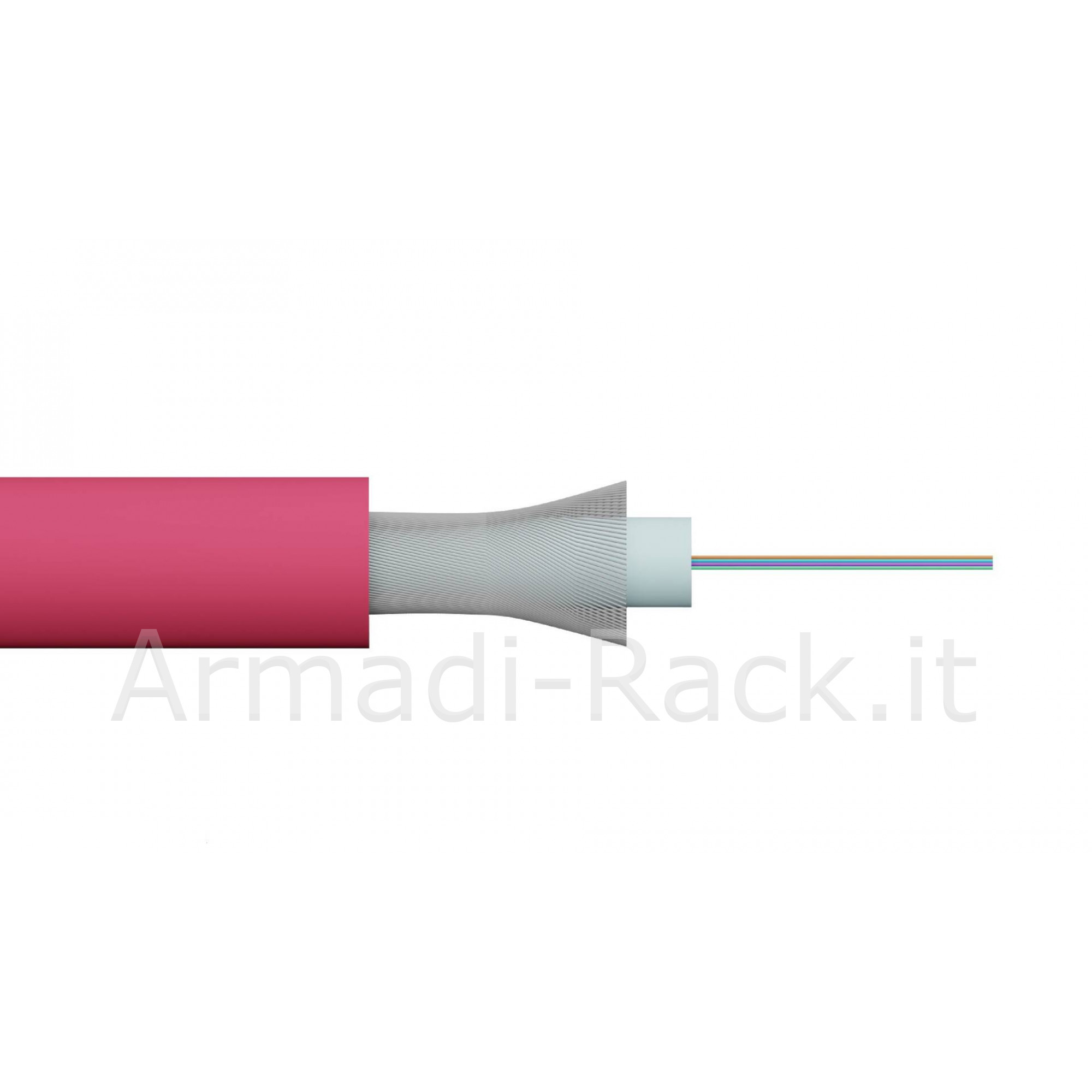 Cavo fibra ottica 4 fibre loose om4 antiroditore lszh classe b2ca (al...