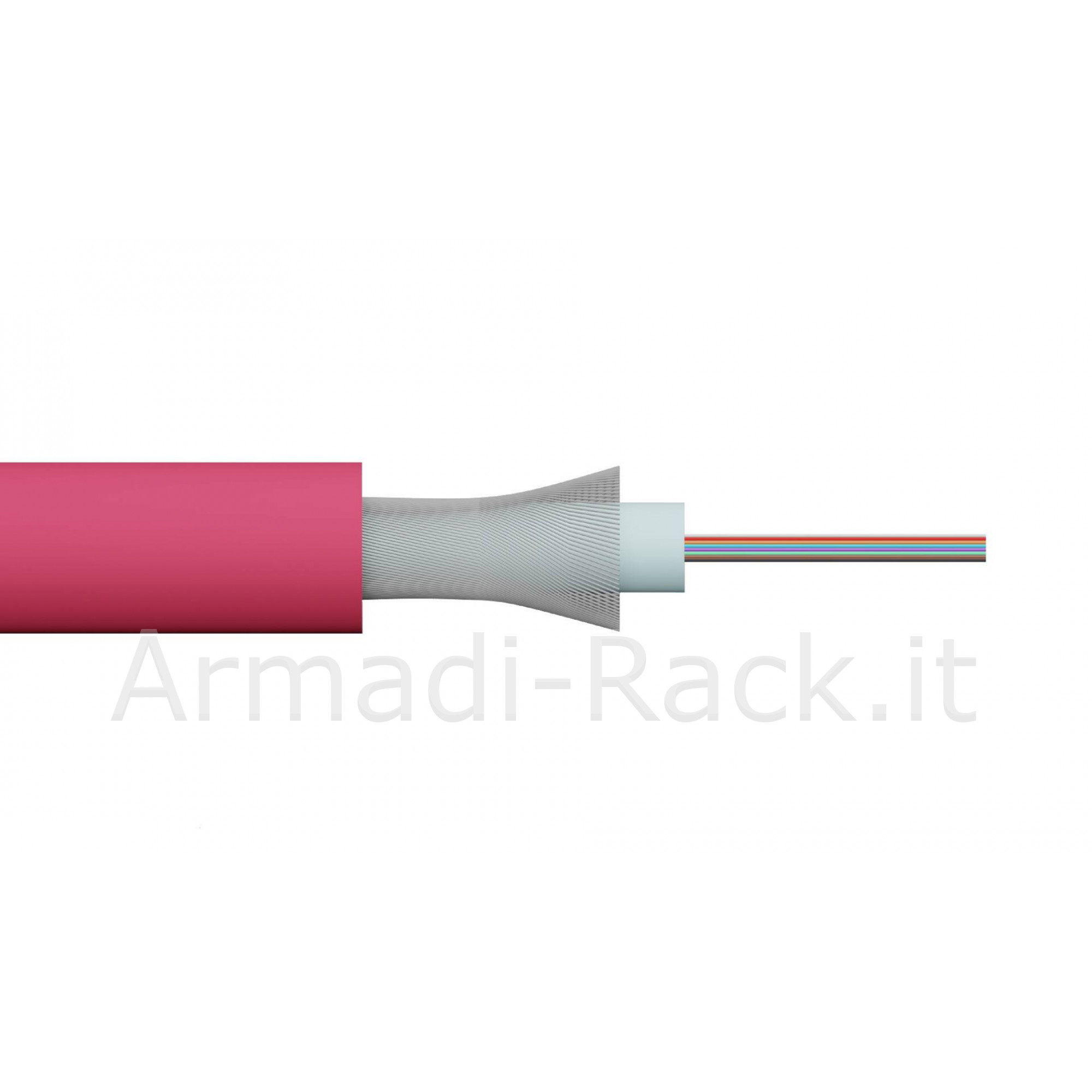 Cavo fibra ottica 8 fibre loose om4 antiroditore lszh classe b2ca (al...
