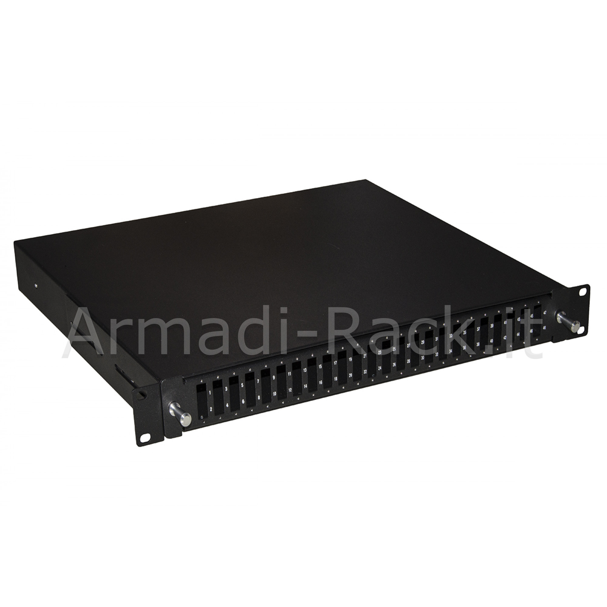 Cassetto fibra ottica 24 porte per adattatori sc duplex 1 unita' per...