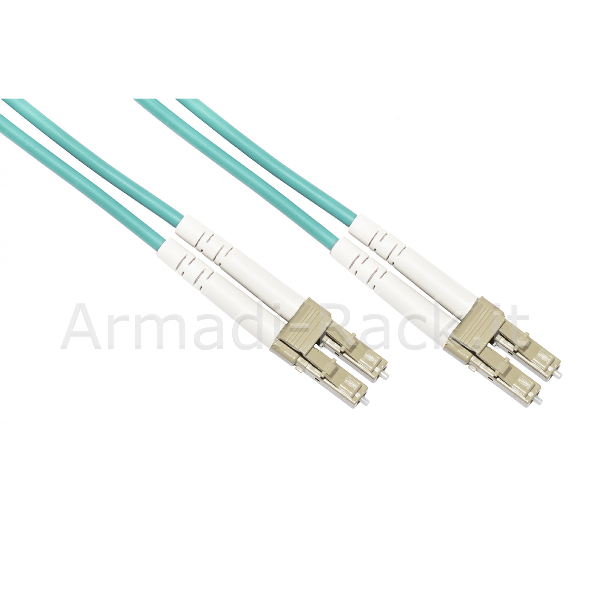Cavo Fibra Ottica OM3 Duplex LC/UPC A LC/UPC 2m - Multimodale 50/125, LSZH, 10GbE, BeMatik - 2
