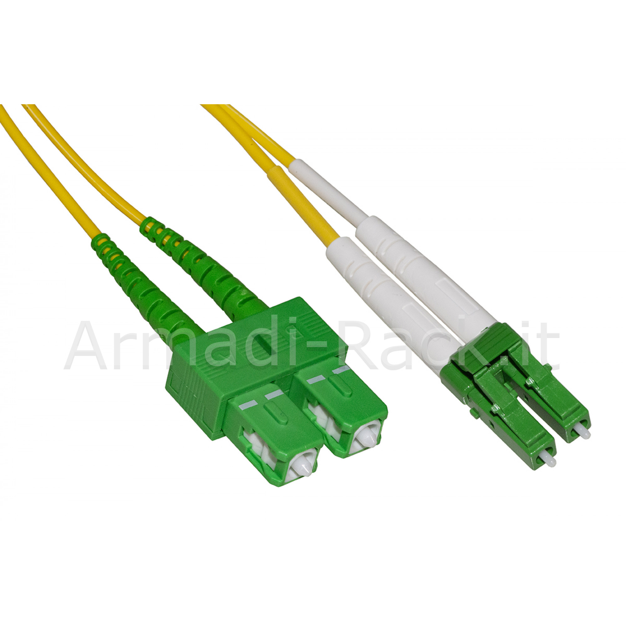 Cavo fibra ottica apc lc a apc sc singlemode duplex mt.3