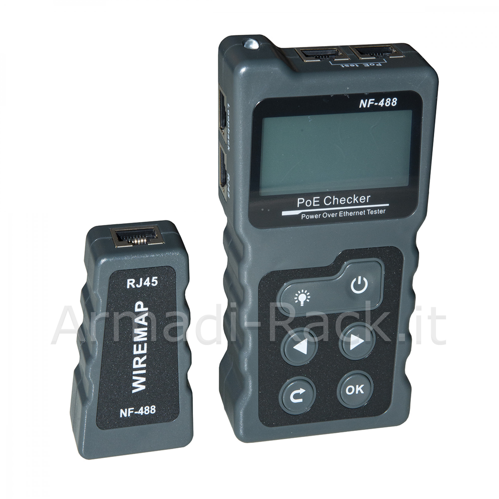 Tester per Cavi di Rete con Display Lcd per Connessioni E Poe