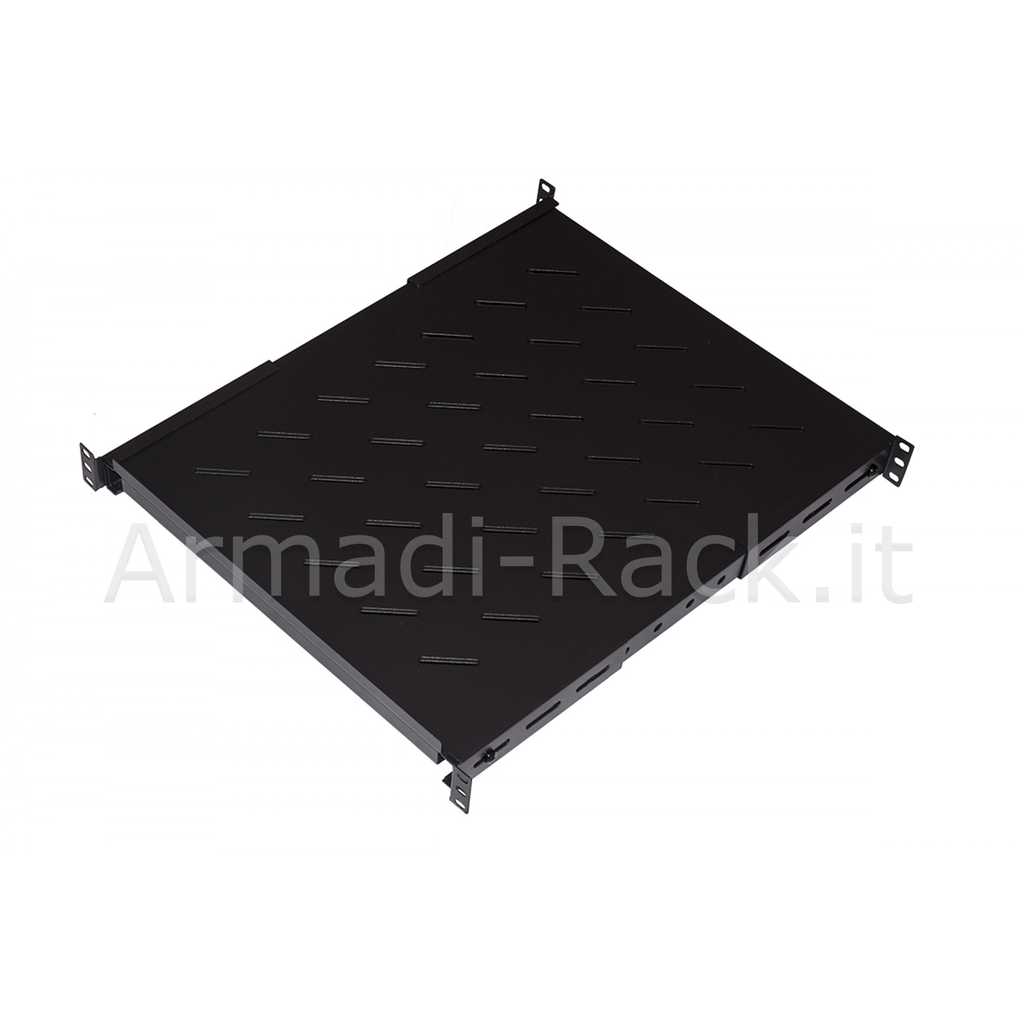 Ripiano allungabile da 560 a1023 mm per armadi rack 19" fino a 1000 mm...