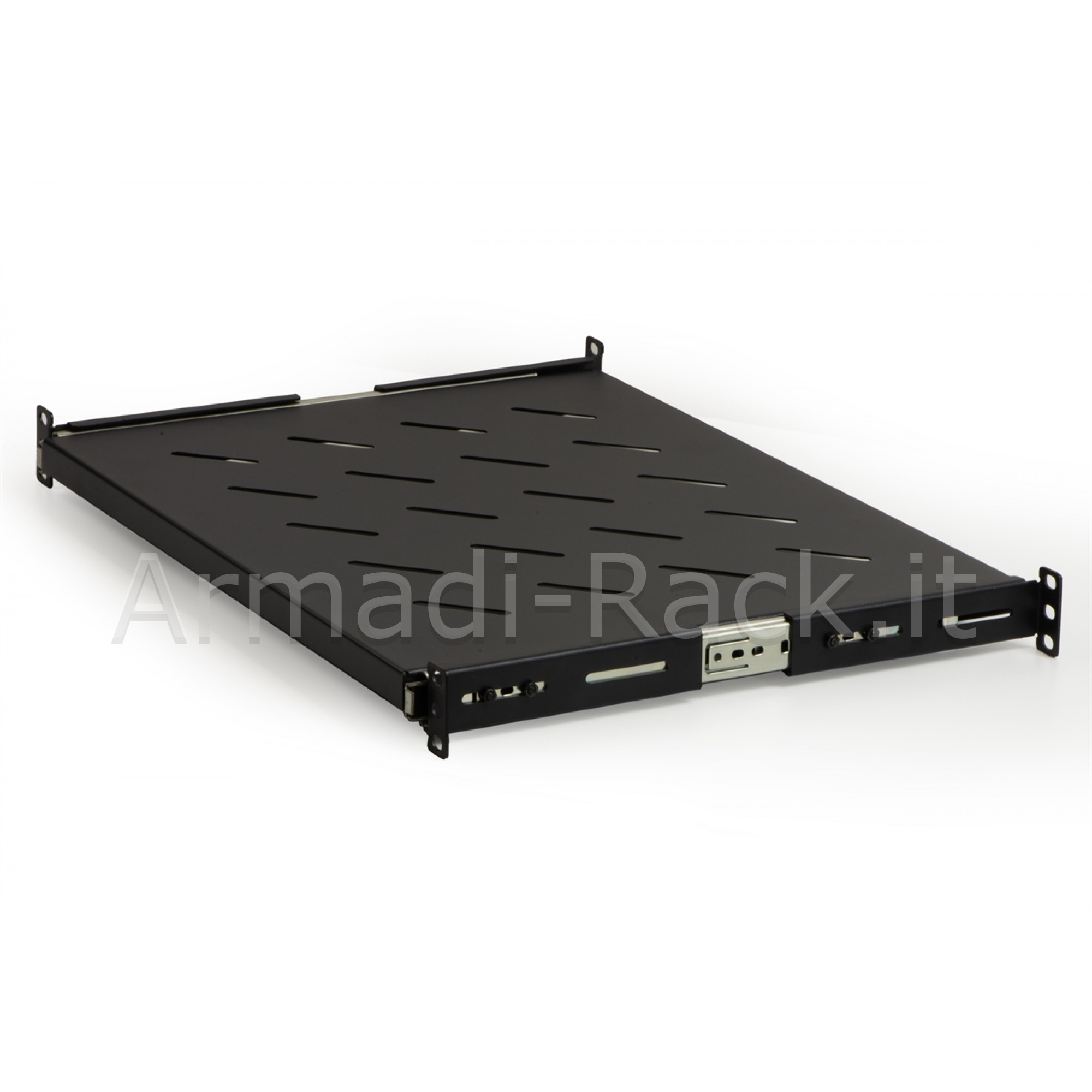 Ripiano universale per armadio rack estraibile su binari telescopici 1...