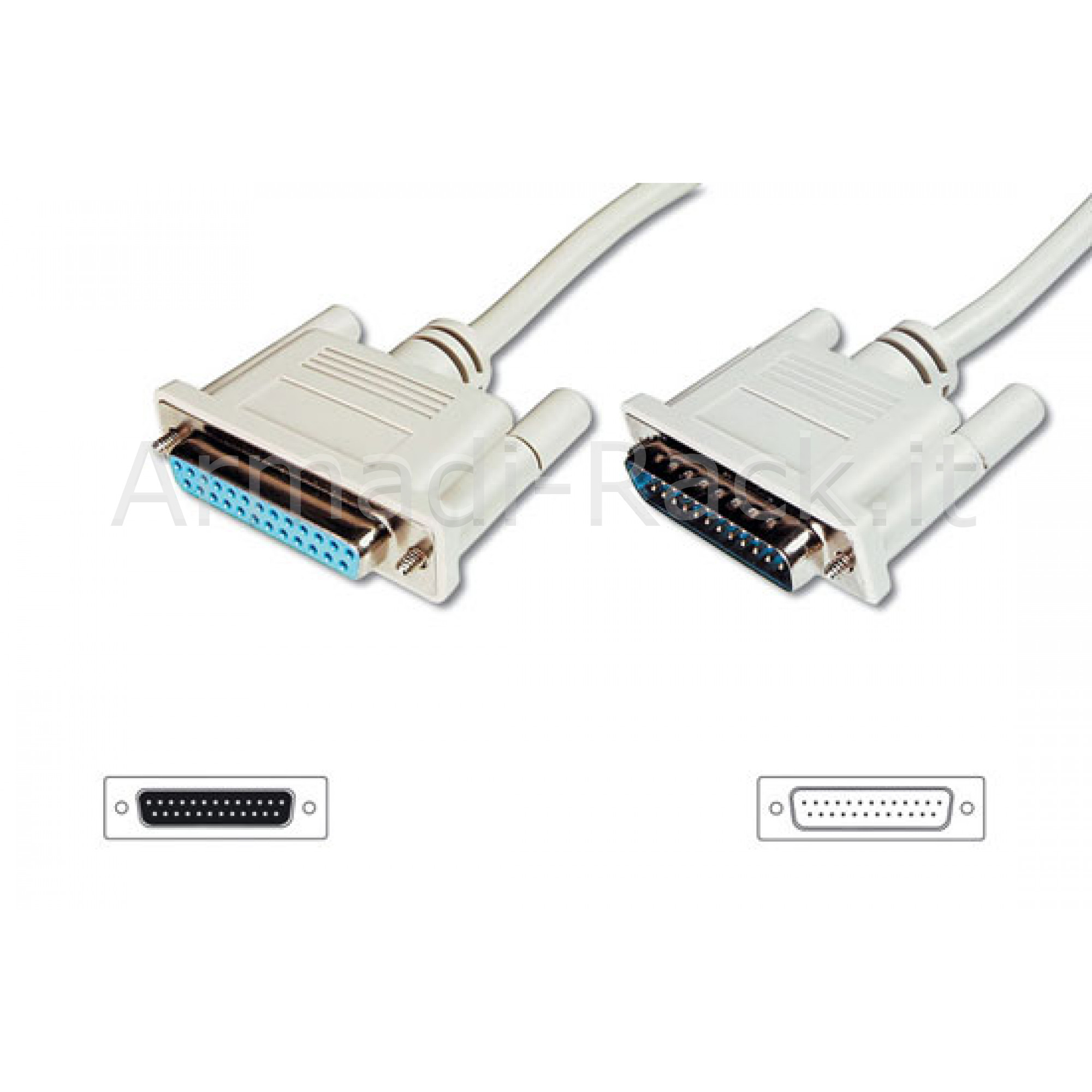 *Cavo per Prolunga O per Data Switch 25 Poli Pressofusi Viti Lunghe...