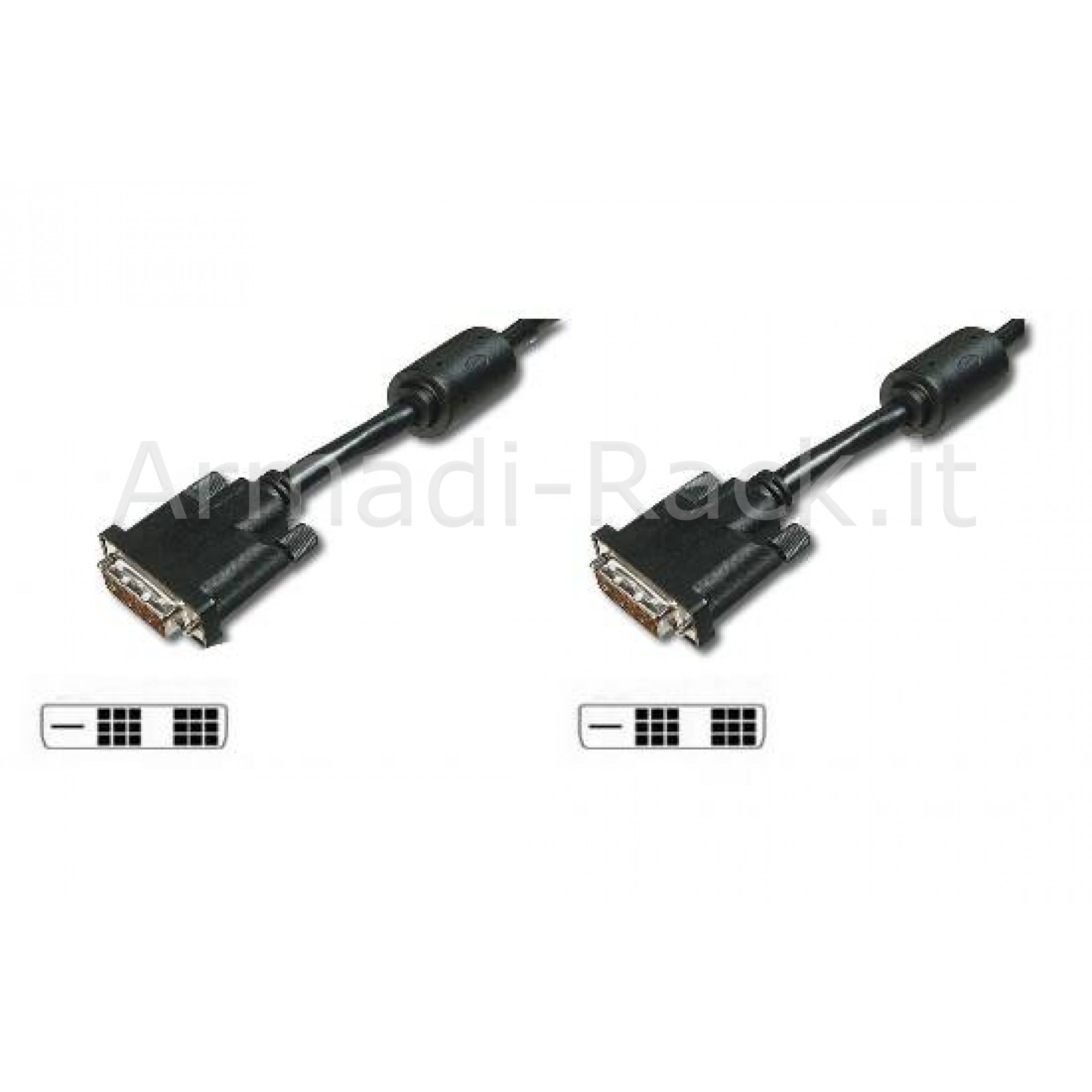 Cavo Dvi-D 18+1 Maschio/Maschio Single Link Mt. 3.00 (Ak 620N-3)