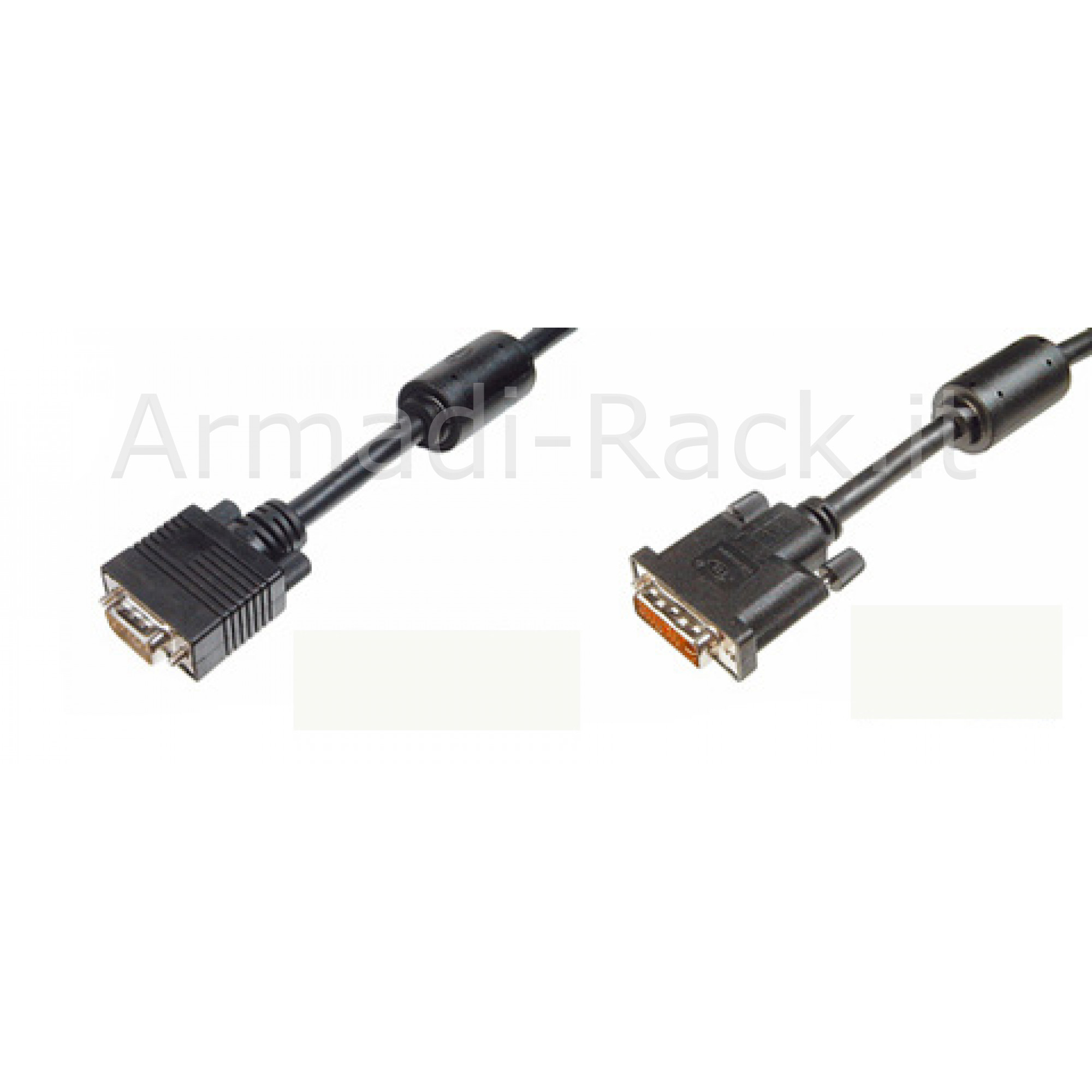 Cavo Monitor Connettori Dvi 2+5 Maschio/Vga 15 Poli Maschio Mt.3 (Ak...