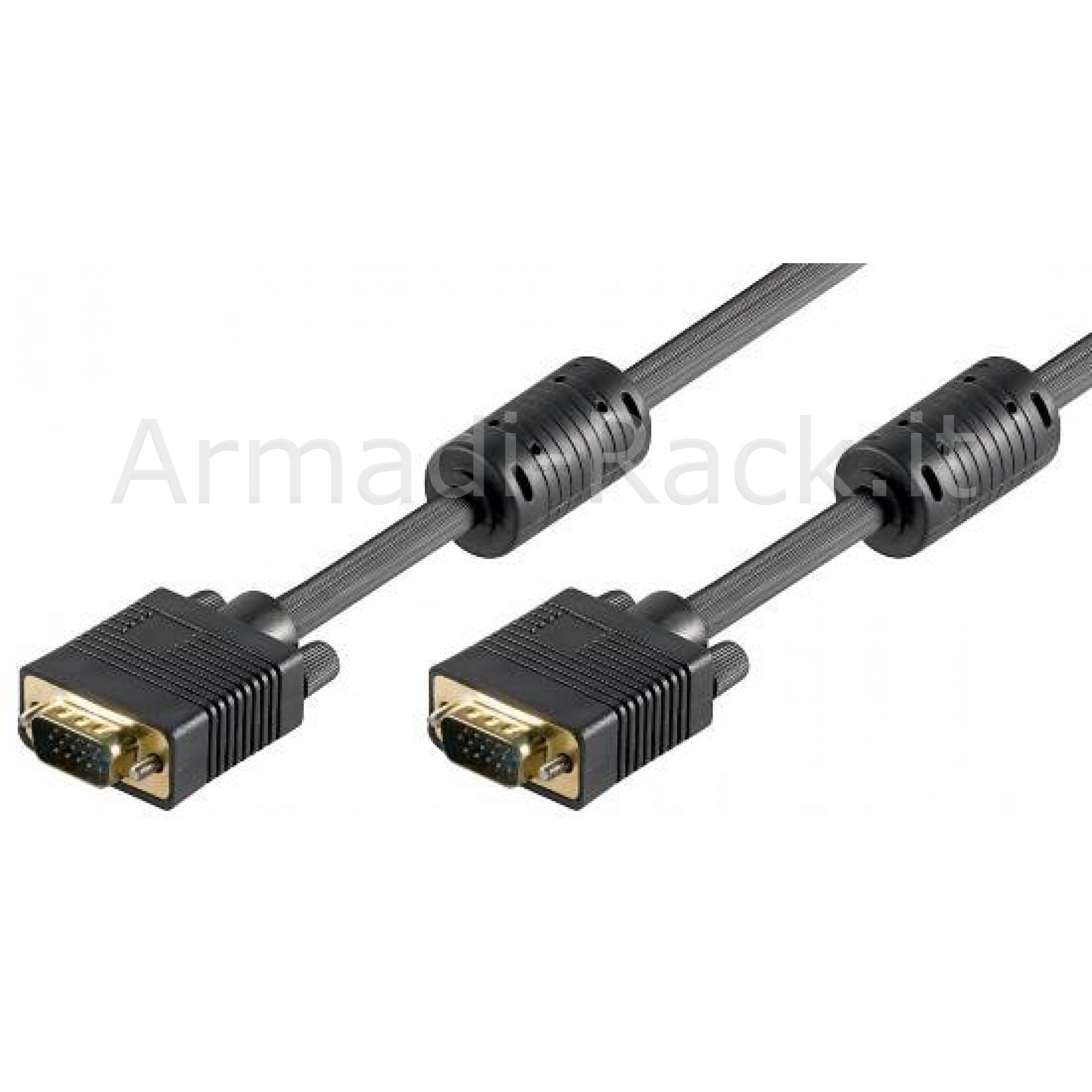 Cavo Vga Svga Monitor 15 Poli Doppia Schermatura Ul2919...