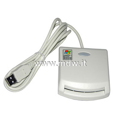 LETTORE SMART CARD USB ISO 7816-1/2/3 PC/SC E MICROSOFT WHQL - Armadi Rack