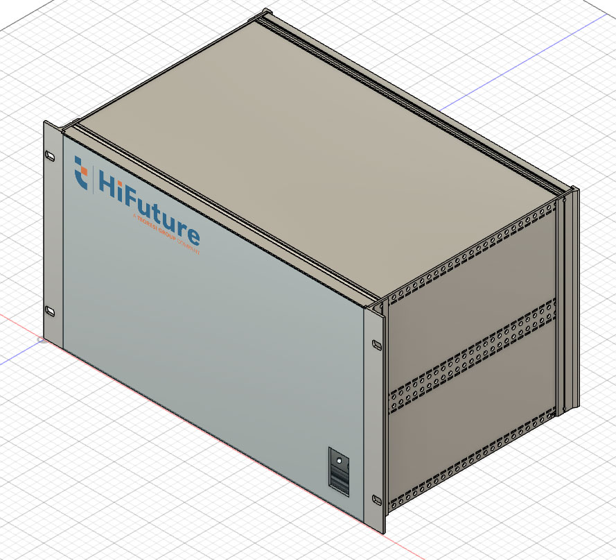SUBRACK 1 X 6U - 290 X 84TE - Composizione come da BOM allegata