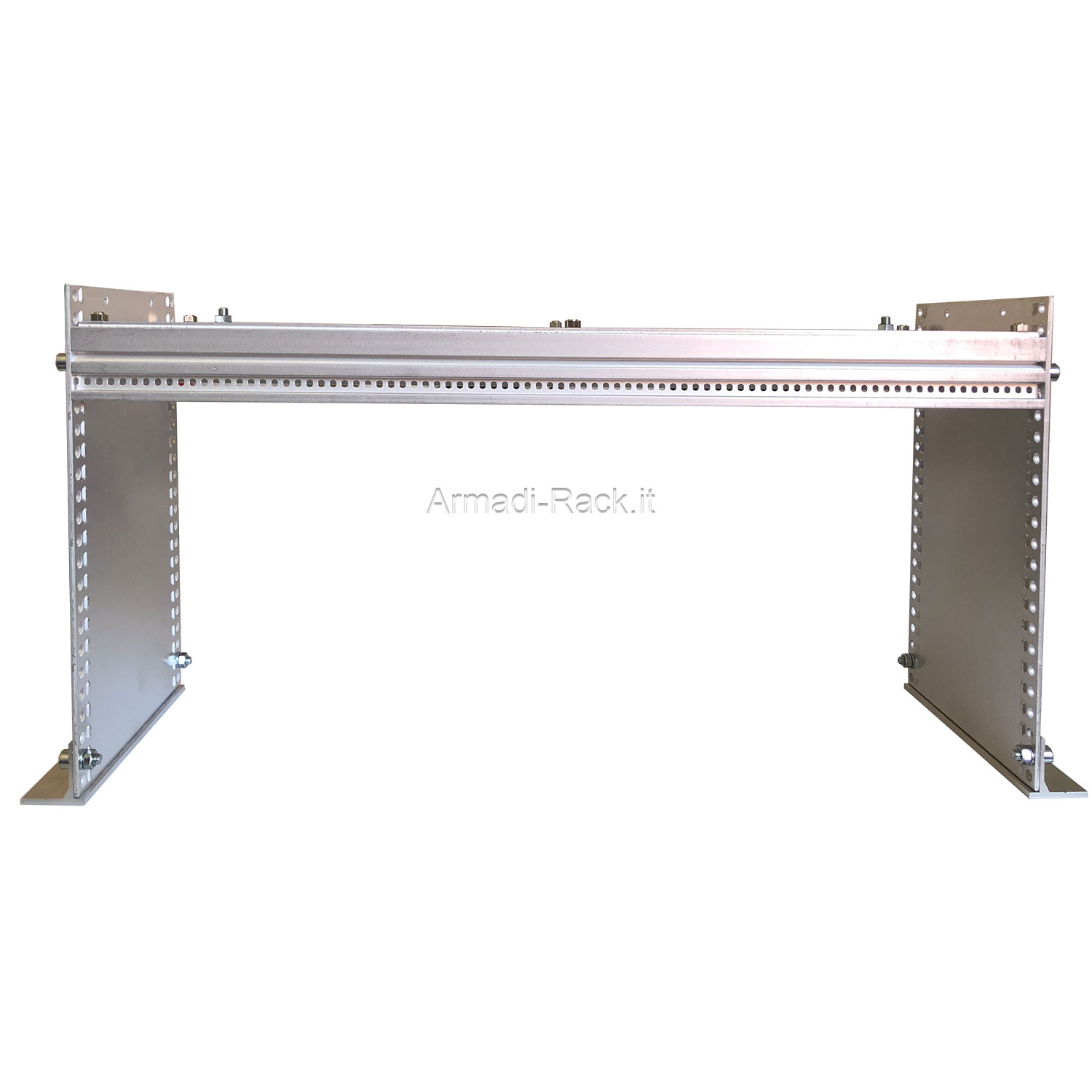 Telaio subrack in alluminio altezza 3 unità, profondità 230 mm, con...