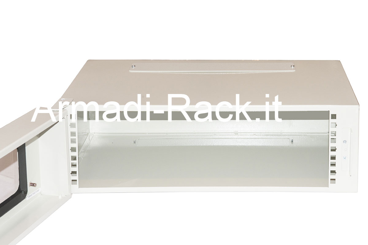 Armadio 3 unità rack 19 pollici colore grigio chiaro RAL 7035 misure... (2)