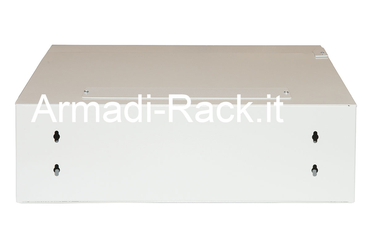 Armadio 3 unità rack 19 pollici colore grigio chiaro RAL 7035 misure... (3)