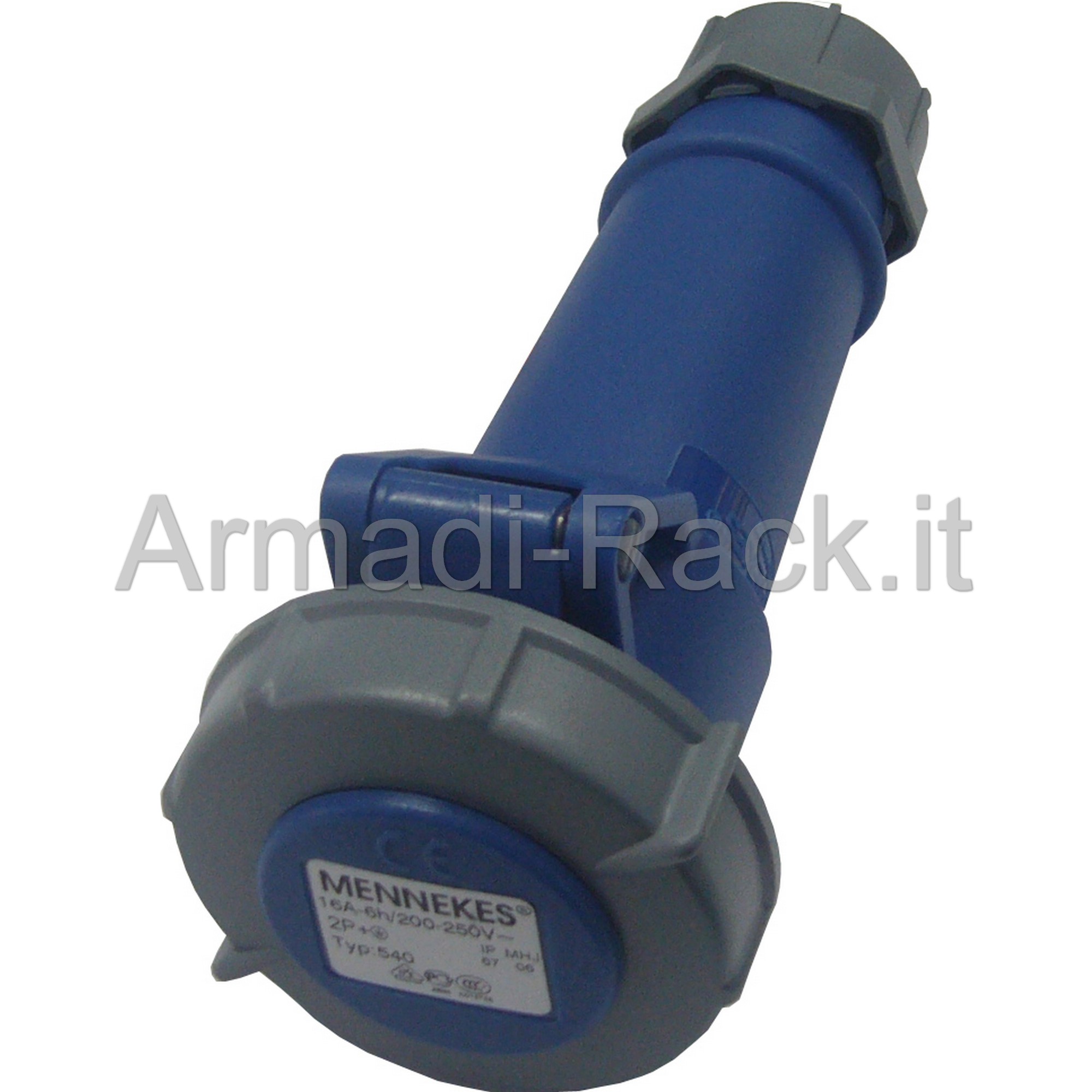 Presa volante mennekes 2p+t 220/250v 16a ip67