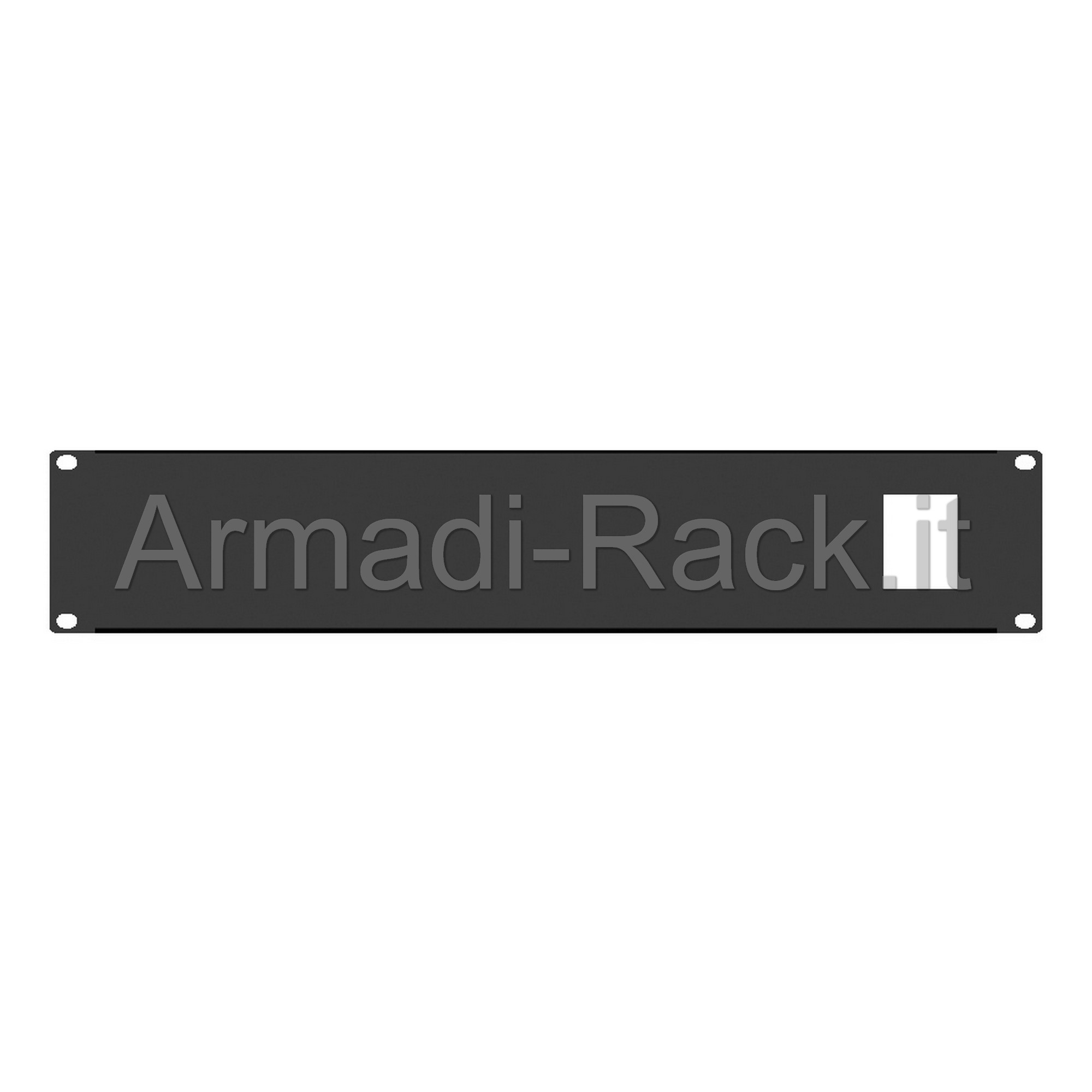 Pannello rack 19" 2 unità forato per 8 prese civili 220v 16a gewiss...