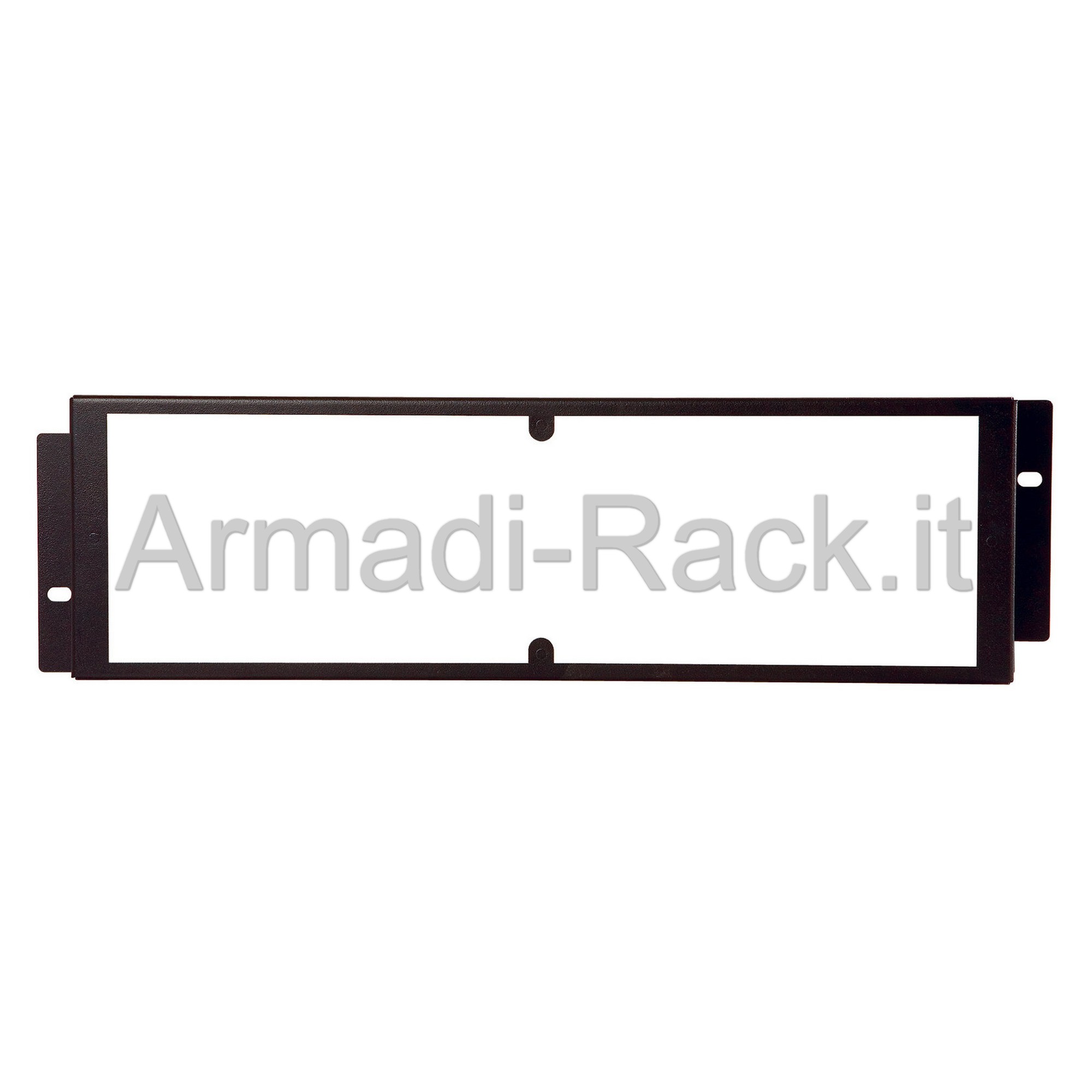 Pannello rack 19" 3 unità di protezione realizzato in metallo e...