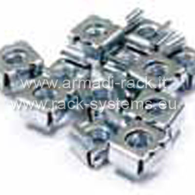 KIT 1500 dado in gabbia per montaggio in asole quadrate 9,5 x 9,5 mm...