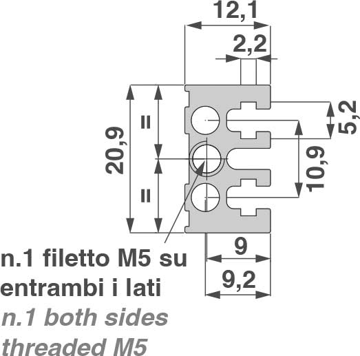 Profilo Mediano Allungato, Varie misure