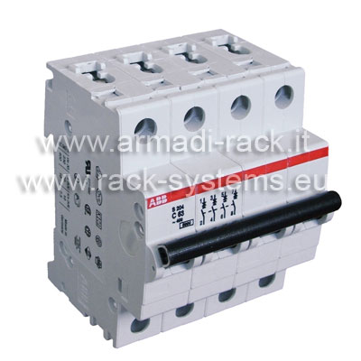 S551113 Interruttore magnetotermico 4P, 63A, 6-10kA