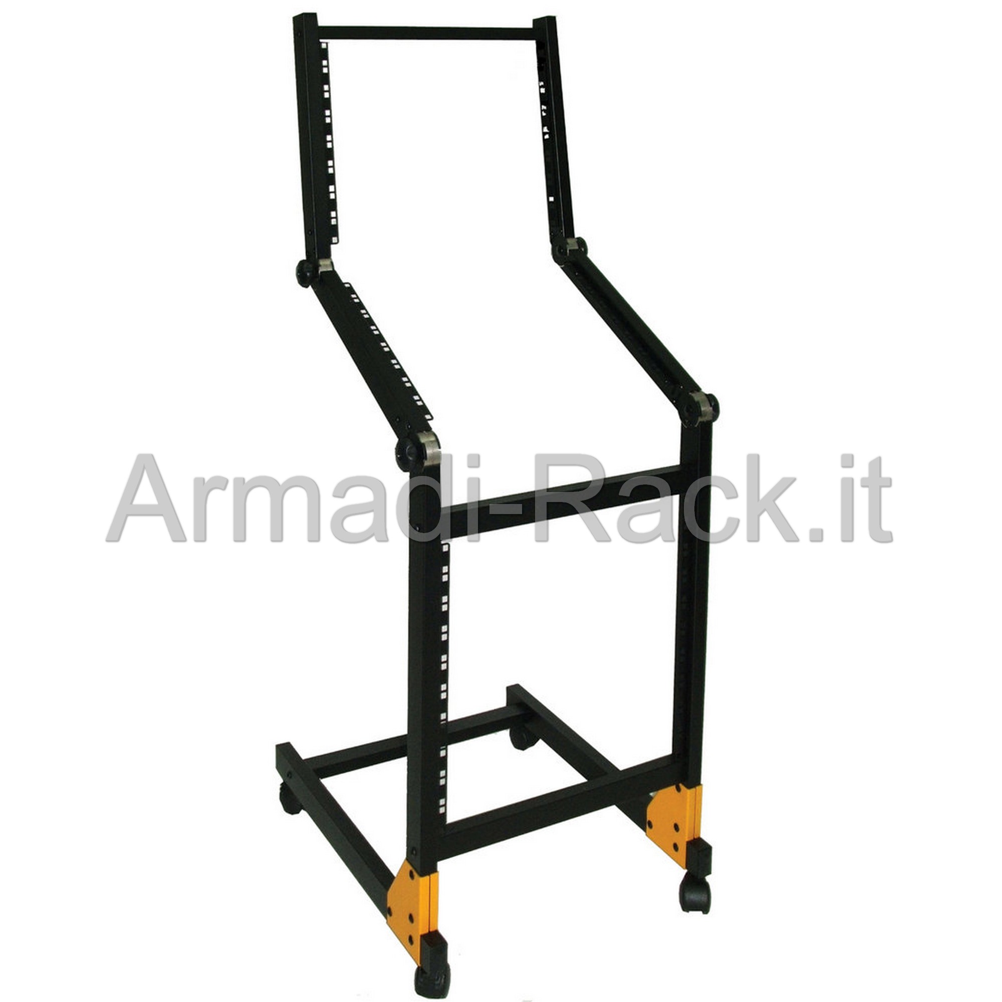 Supporto rack 19” a 26 unità da pavimento ad inclinazione variabile...