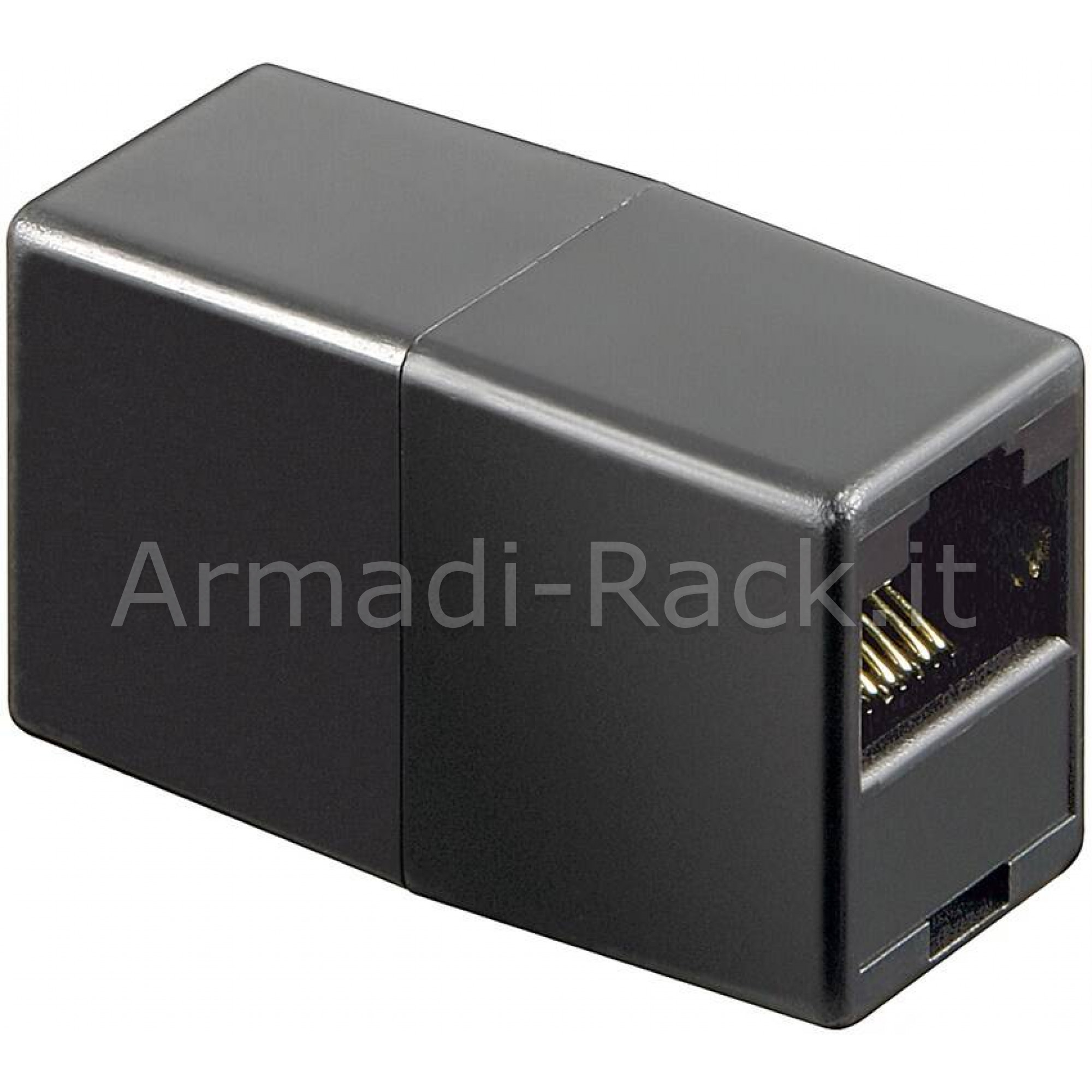 Accoppiatore telefonico 2 connettori rj45 - 8p8c femmina/femmina - Armadi  Rack