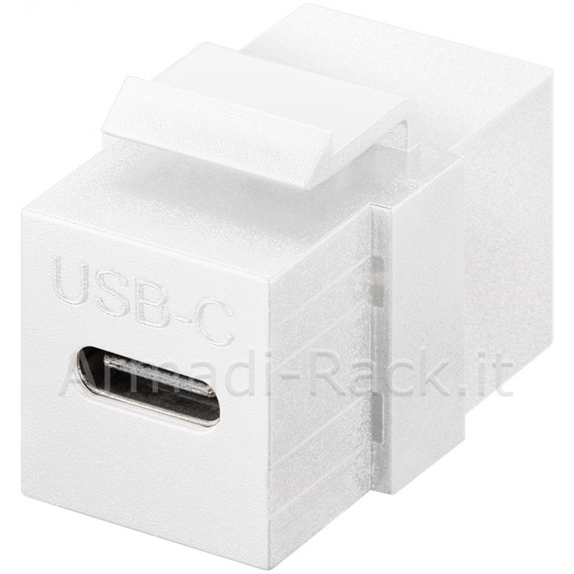 Connettore keystone usb-c™ 3.2 gen 2 (10 gbit/s) bianco...