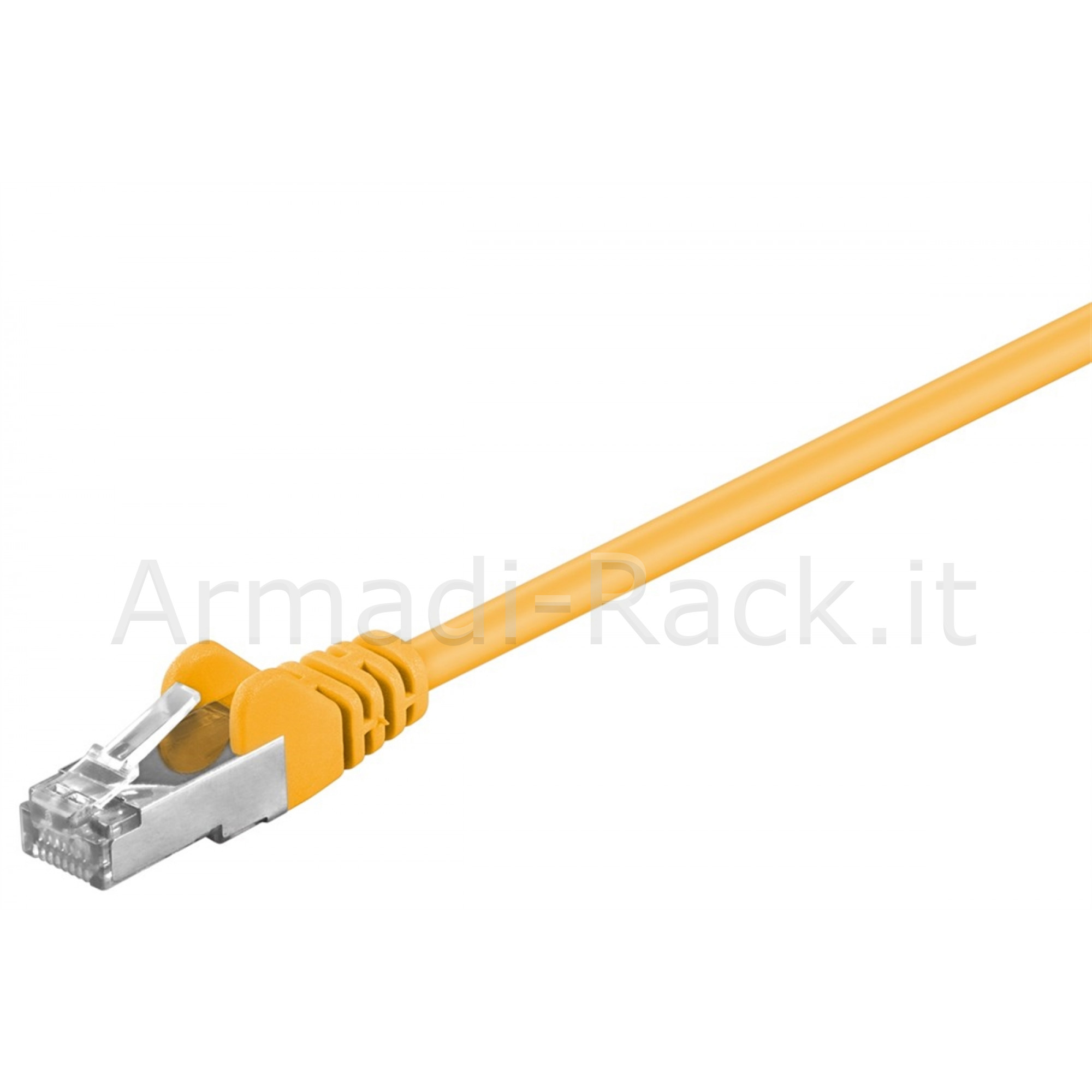 Cavo rete cat 5e schermato f/utp 0.25 mt giallo