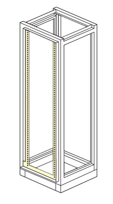 porta esterna con frame rack 19"