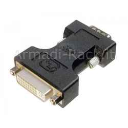 Adattatore Dvi-I Femmina 24+5 / 15 Poli Maschio Vga (Ab 544)