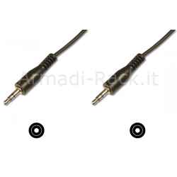 Cavo Stereo Jack 3.5 Mm. Prolunga Scheda Audio per Cuffie/Casse Maschio/Maschio Mt.2 (Ak 203/Mm)