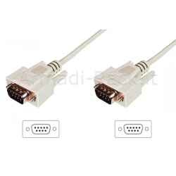 Cavo Prolunga per Modem- Mouse Ecc. Pin-To-Pin (Modem Cable) 9 Poli Maschio/Maschio Mt.3 (Ak 174 3M)