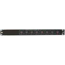 PDU barra di alimentazione altezza 1U, 16A, 230V con 8 prese VDE C13 LOOK, alimentazione diretta montaggio 19''