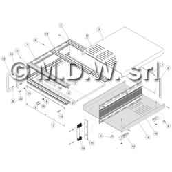 chiusura inferiore areata per cassetto semplificato mis. 84T P=287