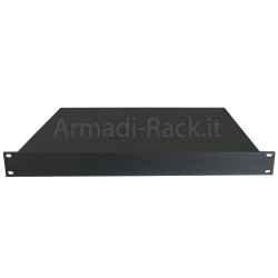 Contenitore a cassetto rack 19'' in alluminio anodizzato nero senza maniglie varie Unità profondità 213 - 441 mm