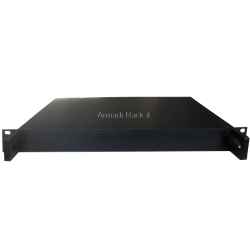 Contenitore a cassetto rack 19'' in alluminio anodizzato nero, con maniglie, varie Unità profondità 213 - 441 mm