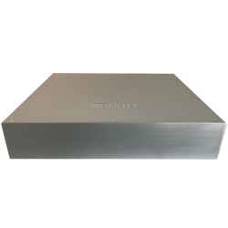 Custodia in alluminio doppio guscio a 'C' uniti da frontale e posteriore H=87, L=434, P=357 mm